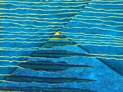 Abstraction artwork – Blue Landscape