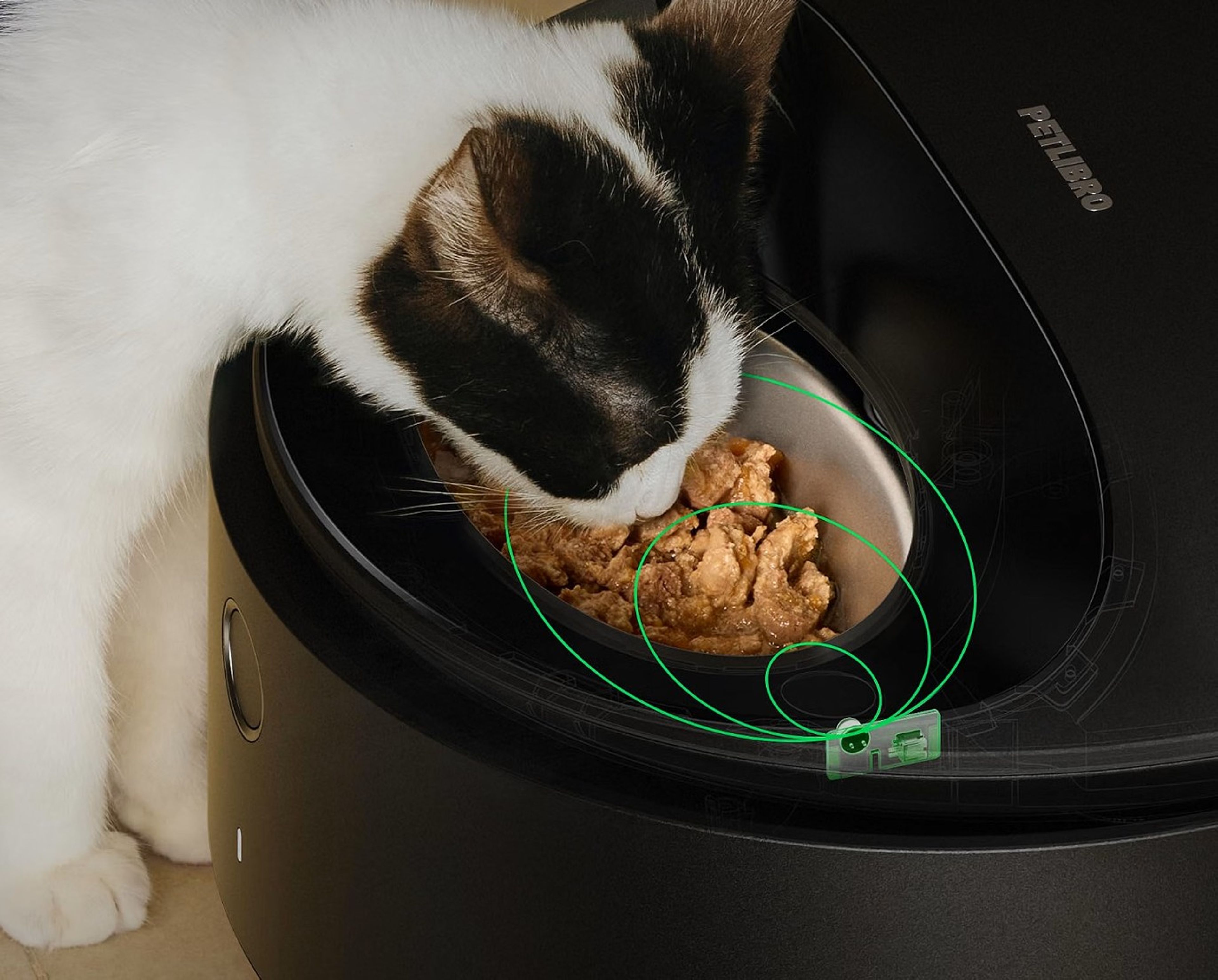 PETLIBRO automatic refrigerated wet food feeder for cats with stainless steel tray