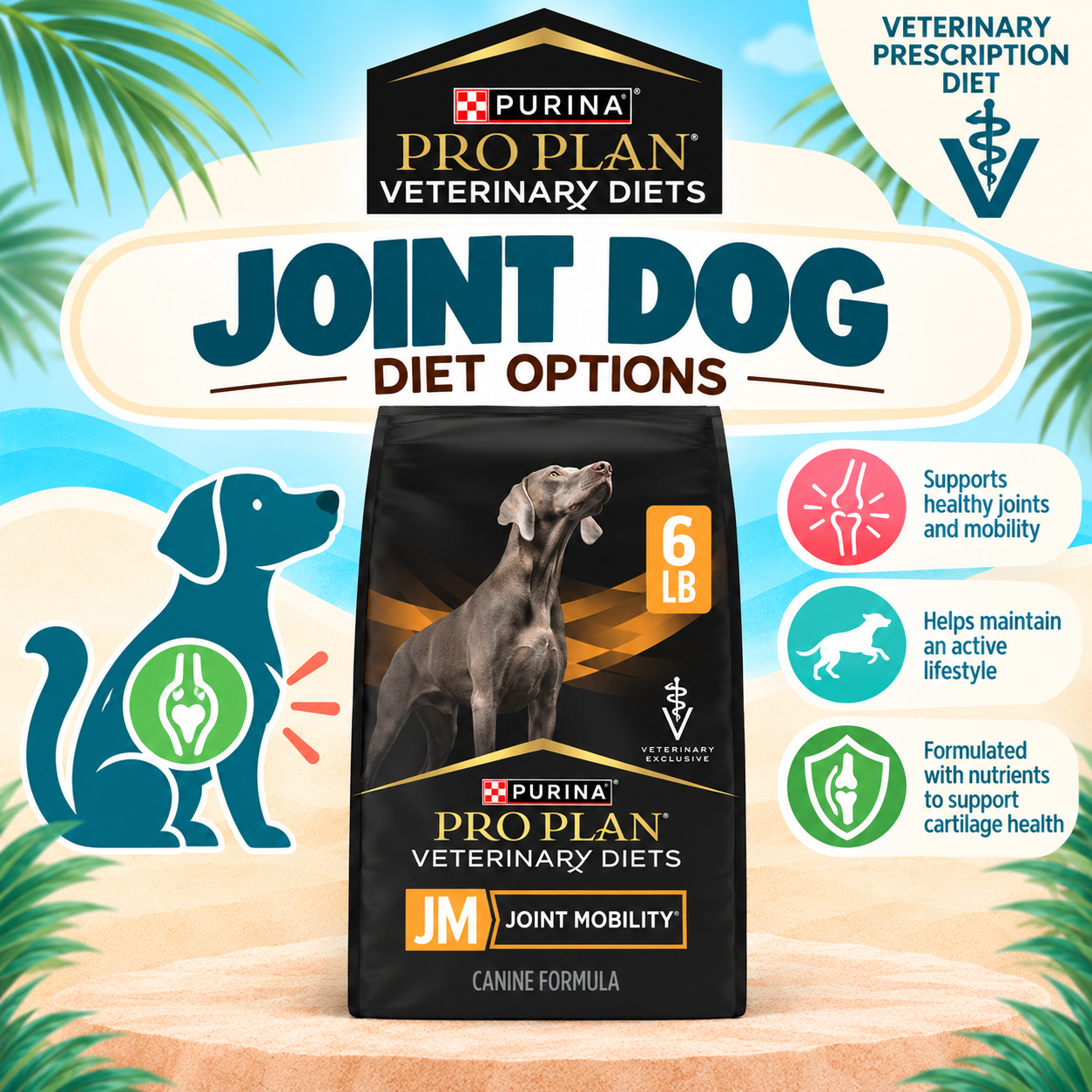 Purina Pro Plan Veterinary Diets JM Joint Mobility dry dog food