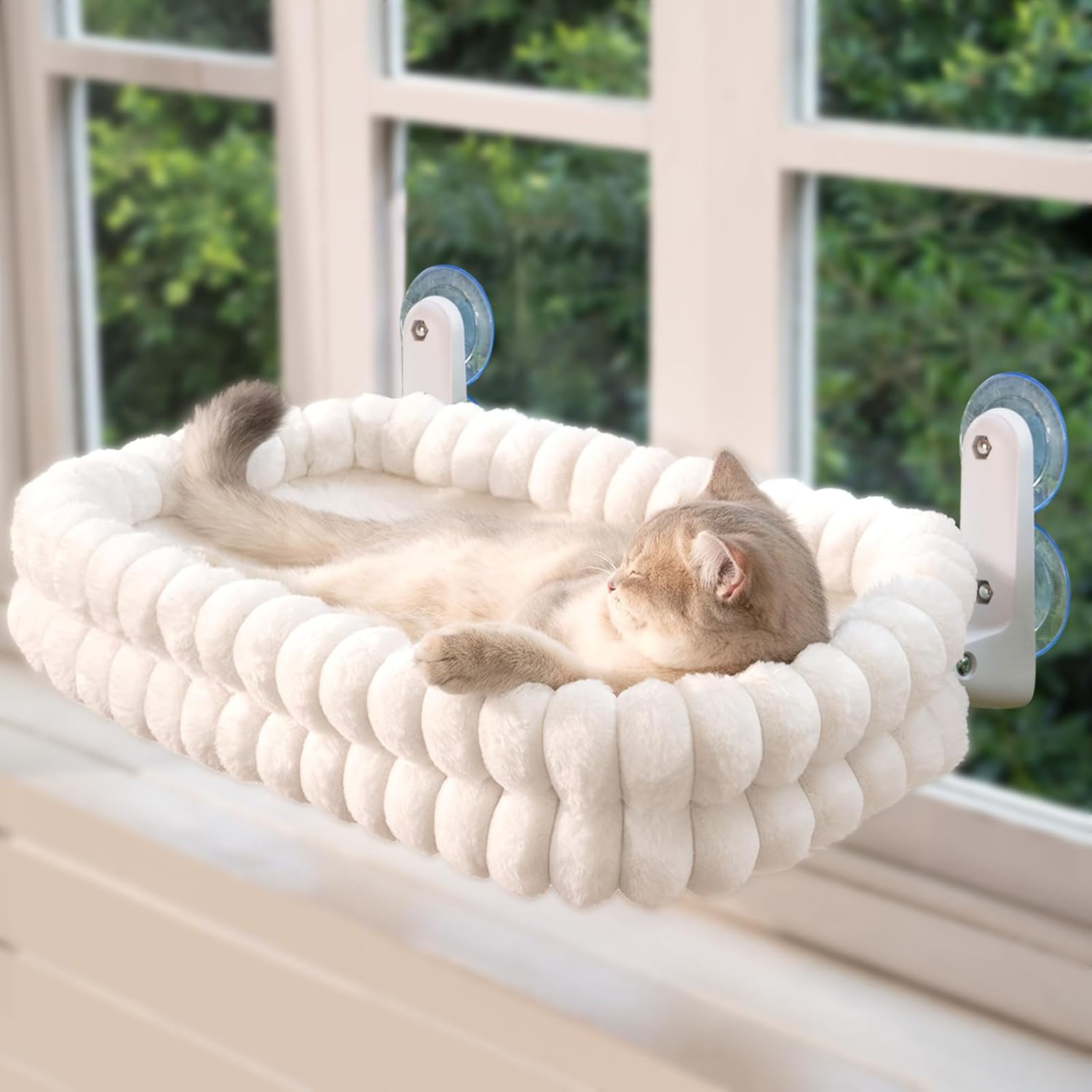CheerPals foldable window hammock with cushion for indoor cats