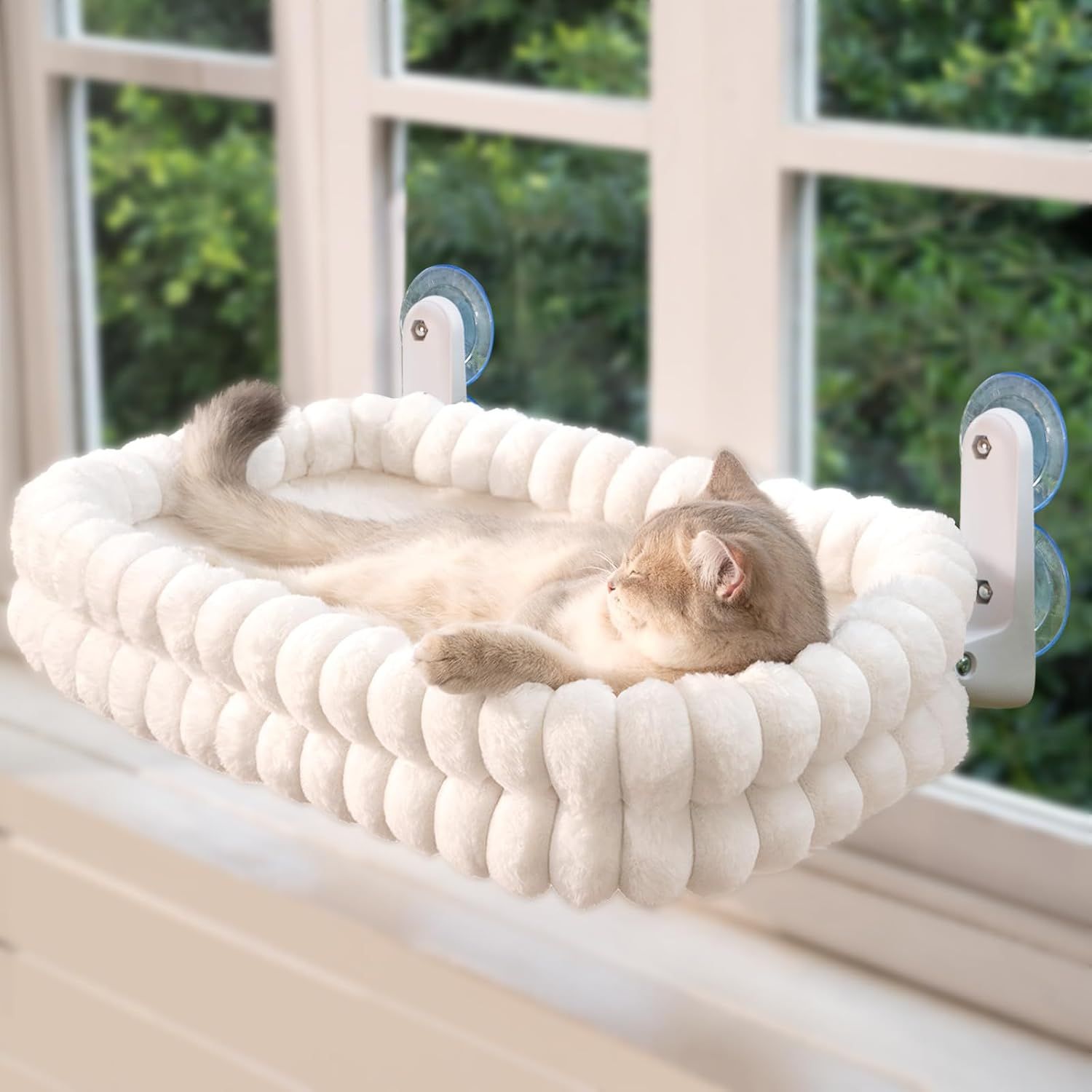 CheerPals foldable window hammock with cushion for indoor cats