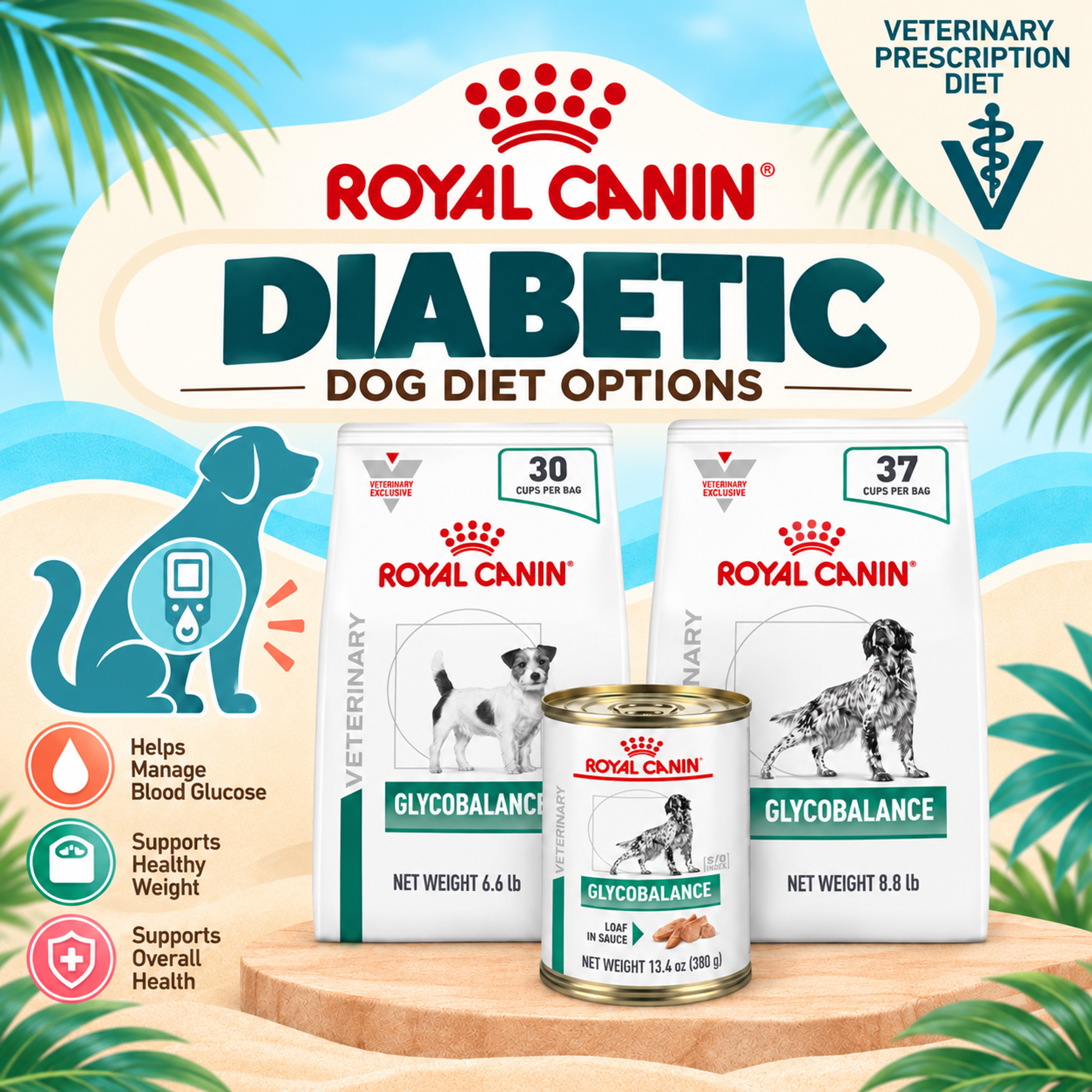 Royal Canin Glycobalance veterinary diabetic diet for dogs