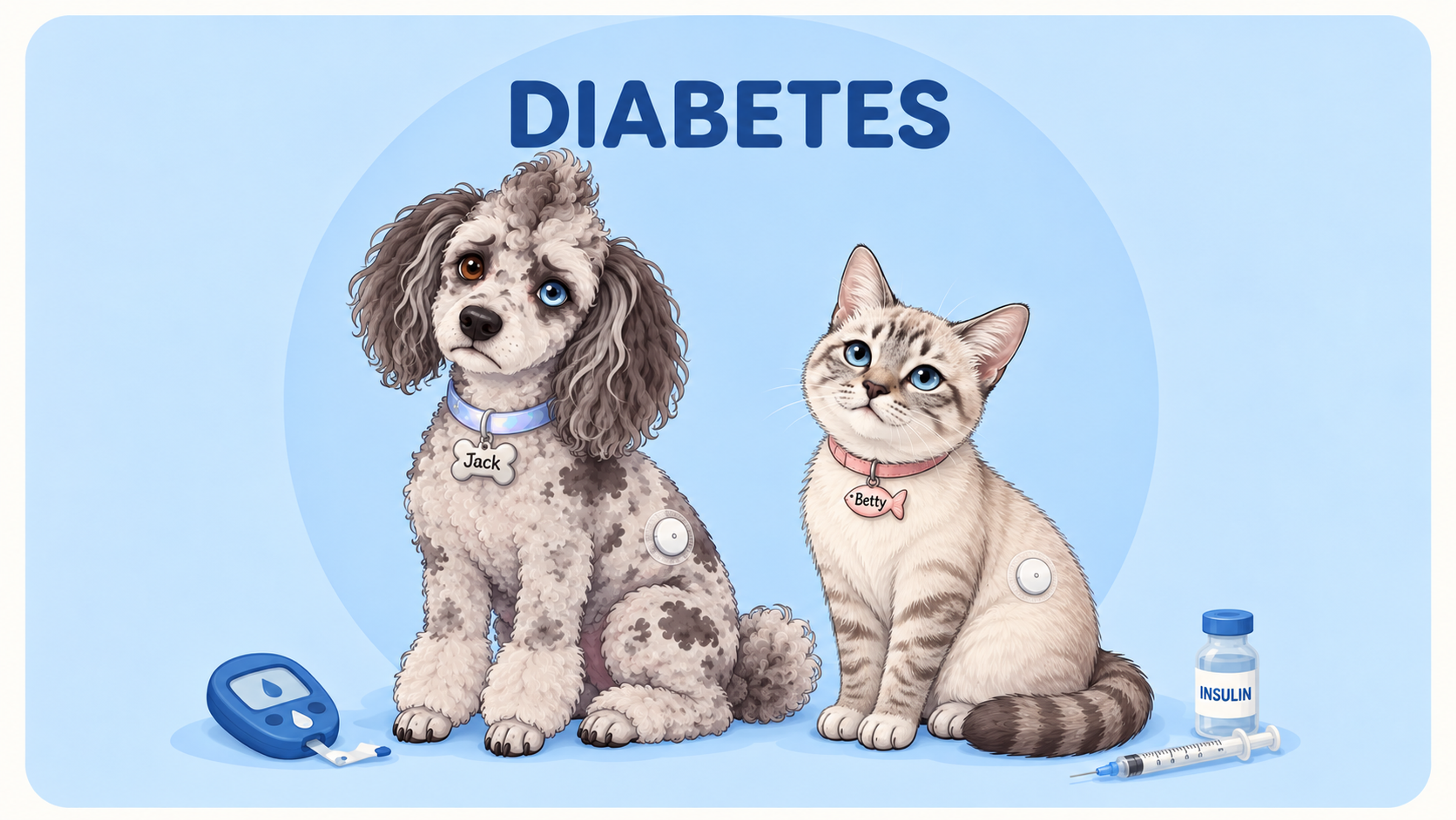 Pets suffering from diabetes 