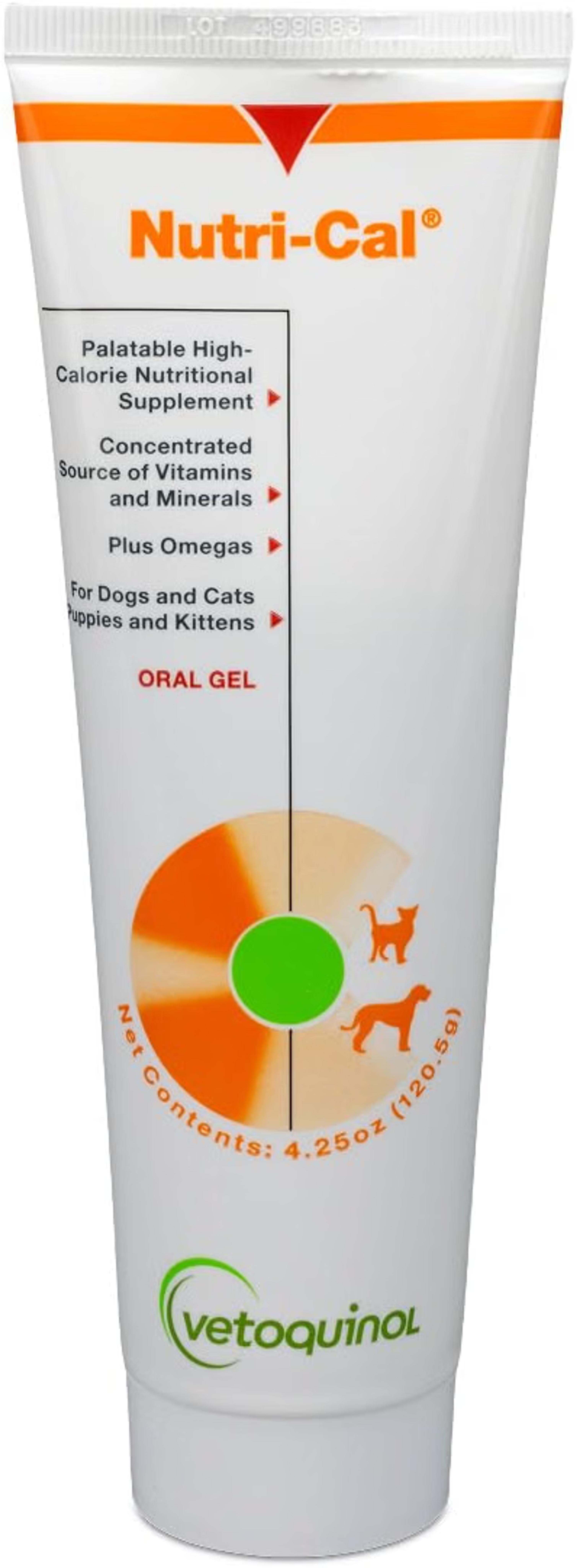 Vetoquinol Nutri-Cal high-calorie nutritional gel for dogs and cats