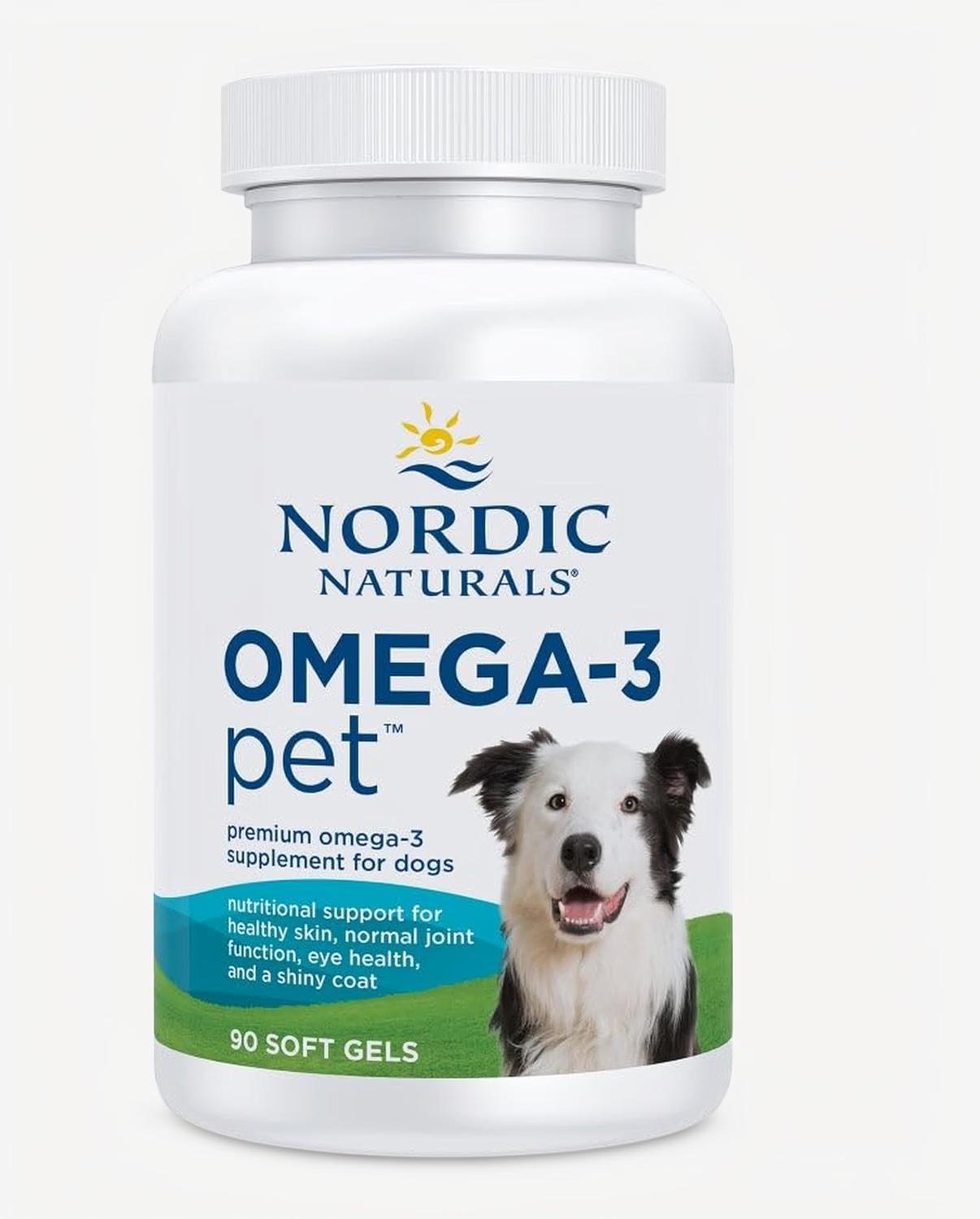 Nordic Naturals Omega-3 Pet soft gel supplement for dogs
