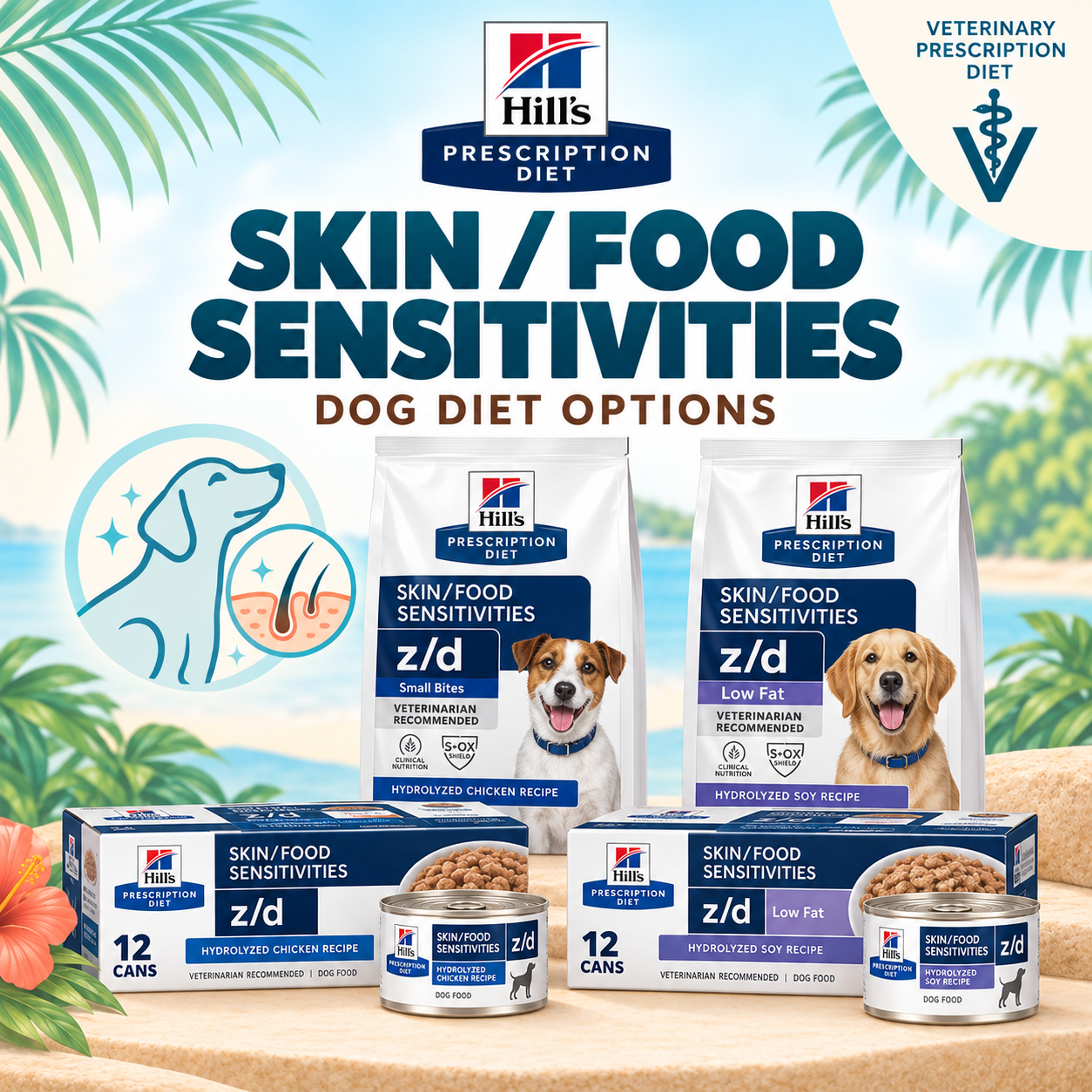 Hill’s Prescription Diet z/d Small Bites dry dog food for dogs with food sensitivities