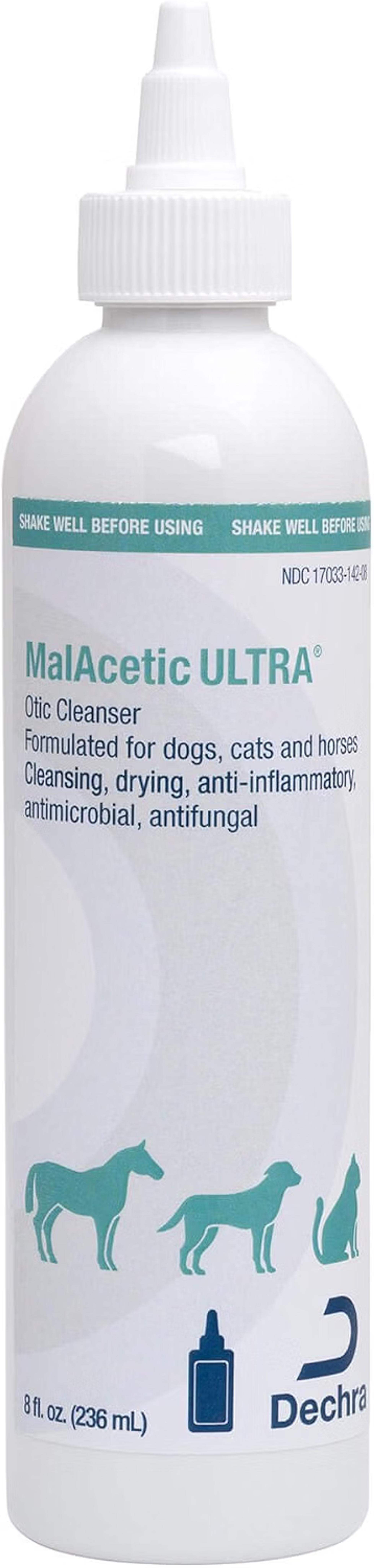 MalAcetic ULTRA Otic Cleanser for dogs and cats