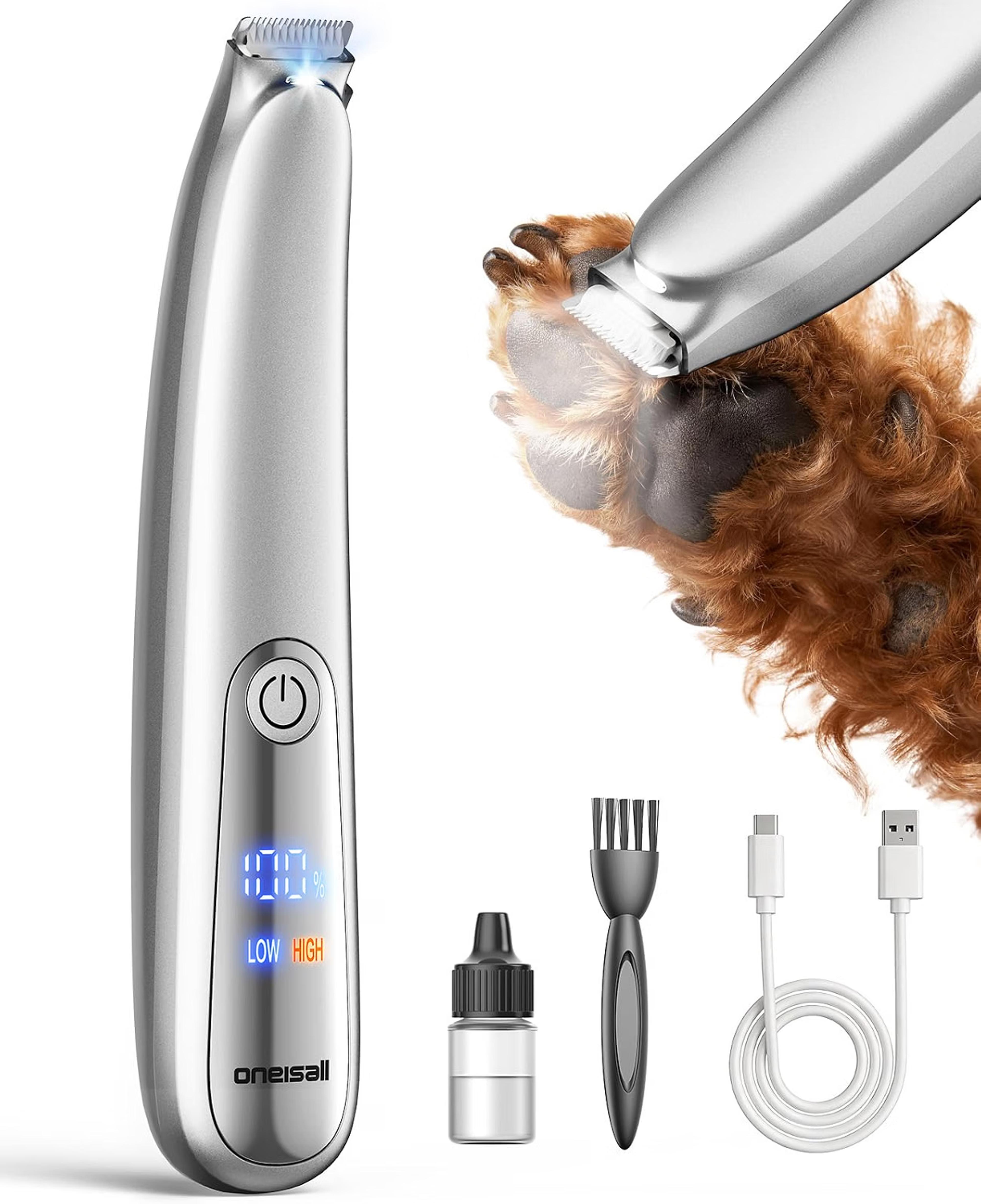 oneisall cordless paw trimmer for dogs and cats