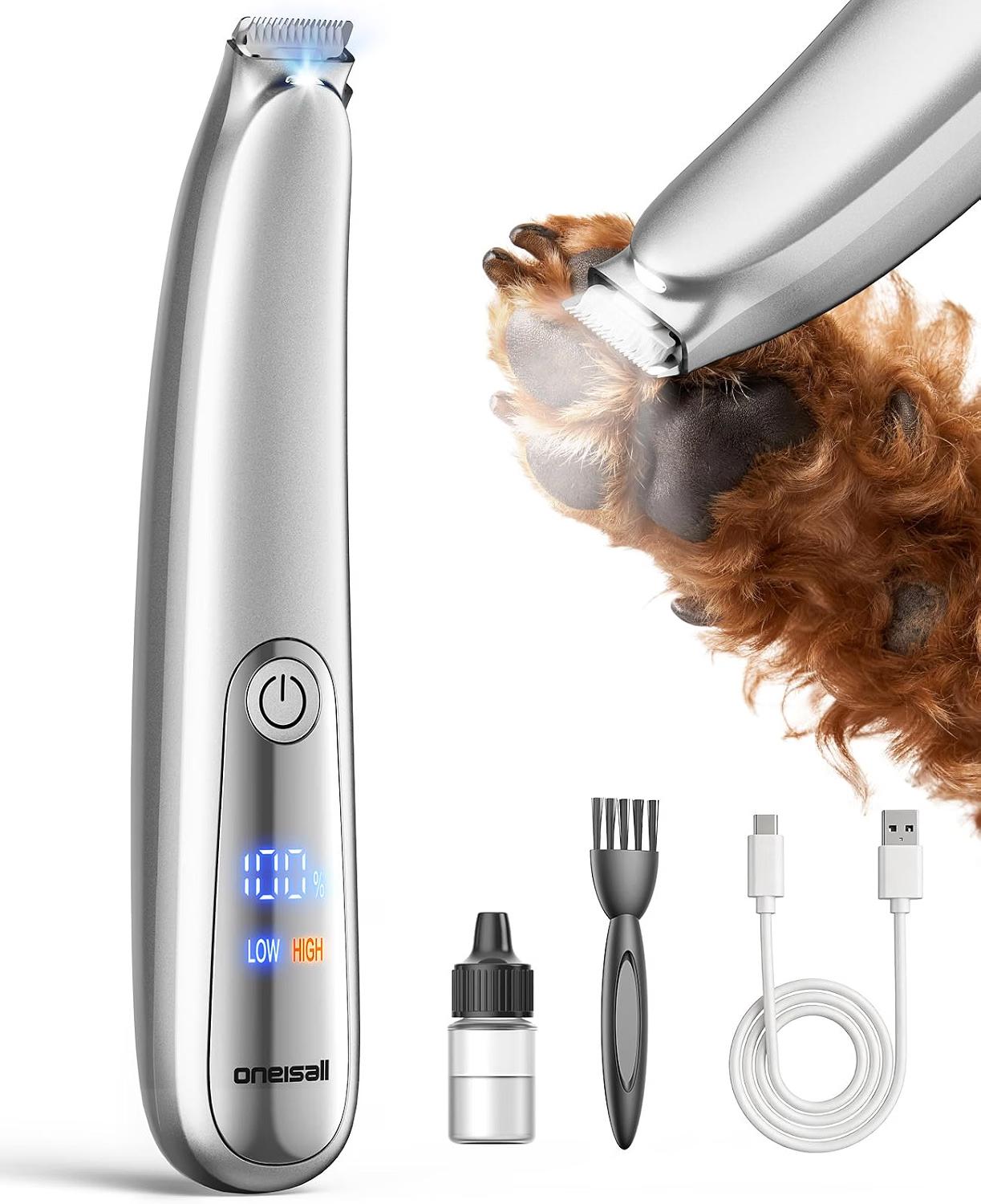 oneisall cordless paw trimmer for dogs and cats