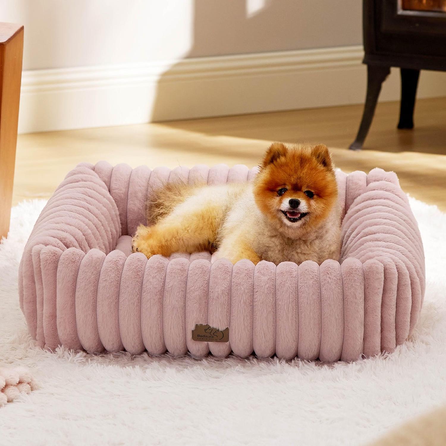 Bedsure ComfyFleece washable pet bed for dogs and cats
