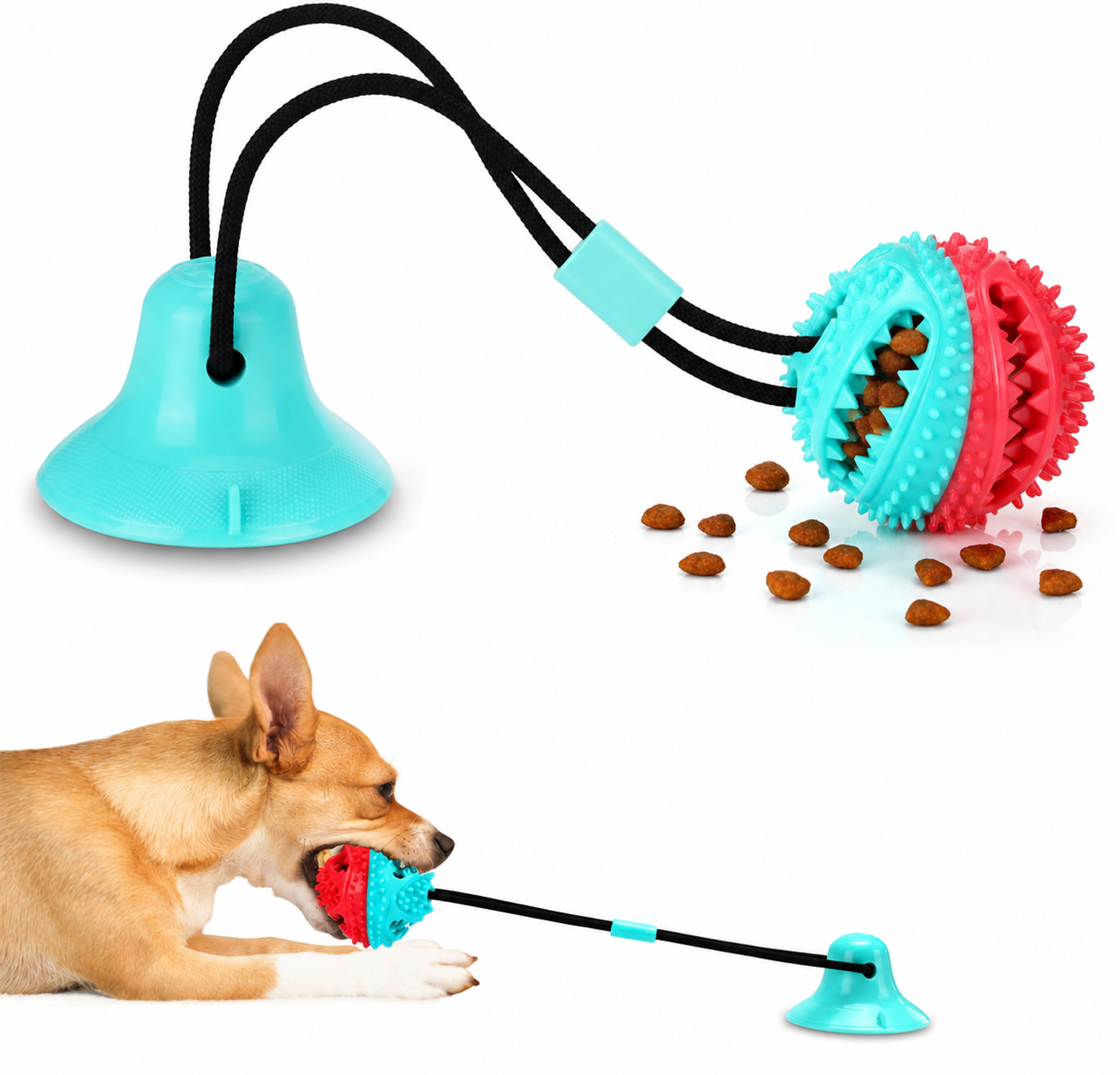 ALLRIER interactive tug and treat-dispensing dog toy