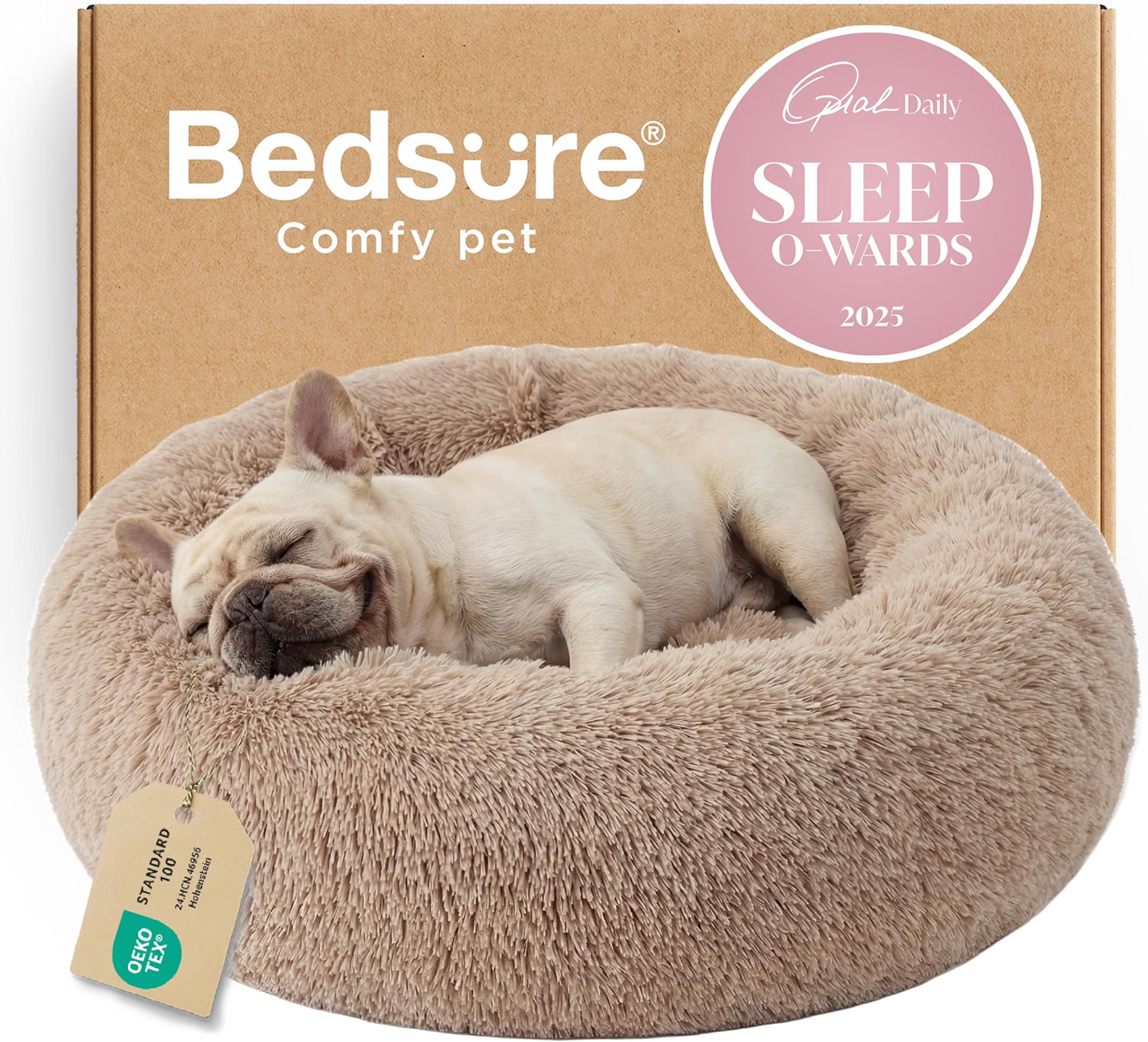 Bedsure fluffy donut bed for dogs and cats