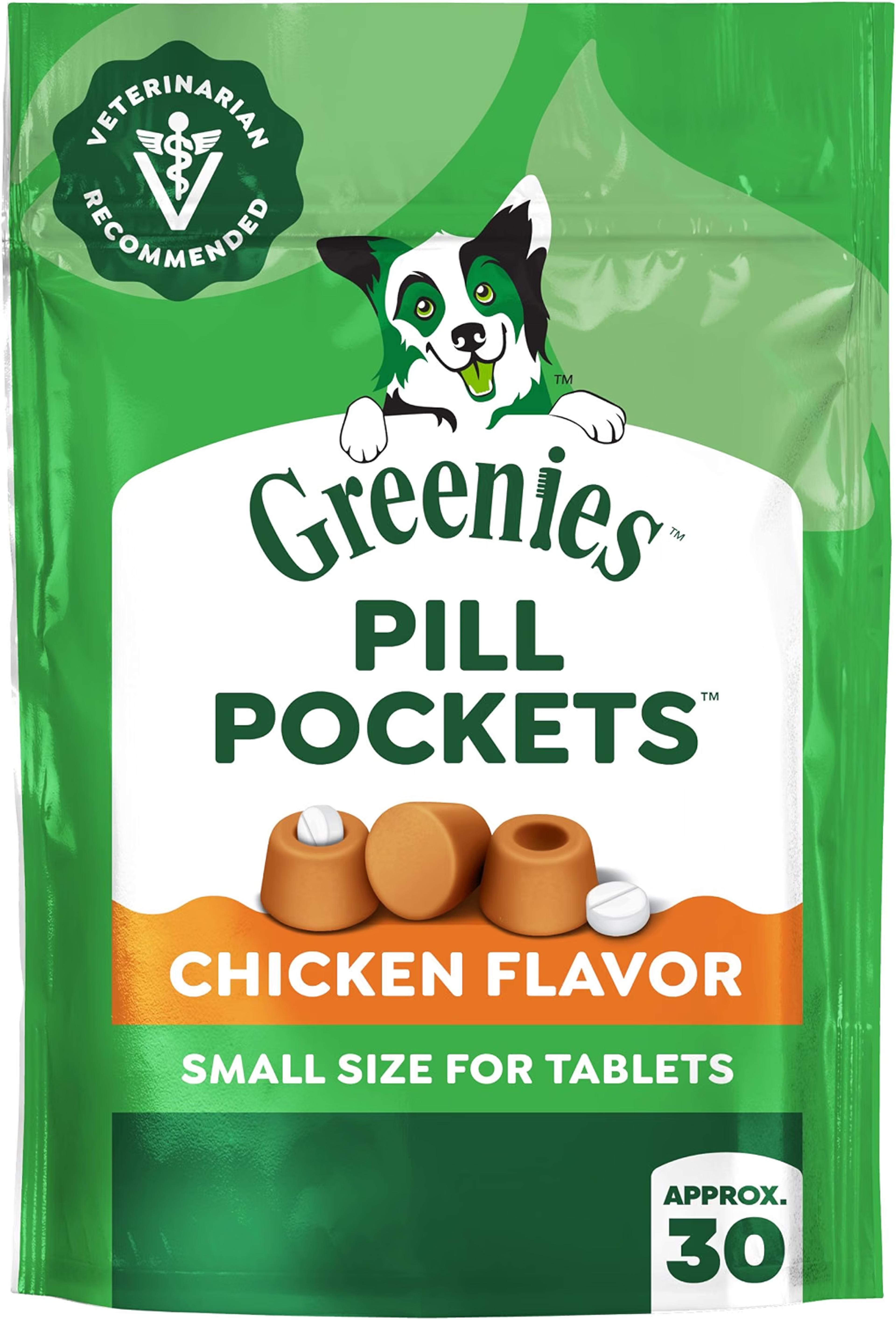 Greenies Pill Pockets soft dog treats for hiding medication