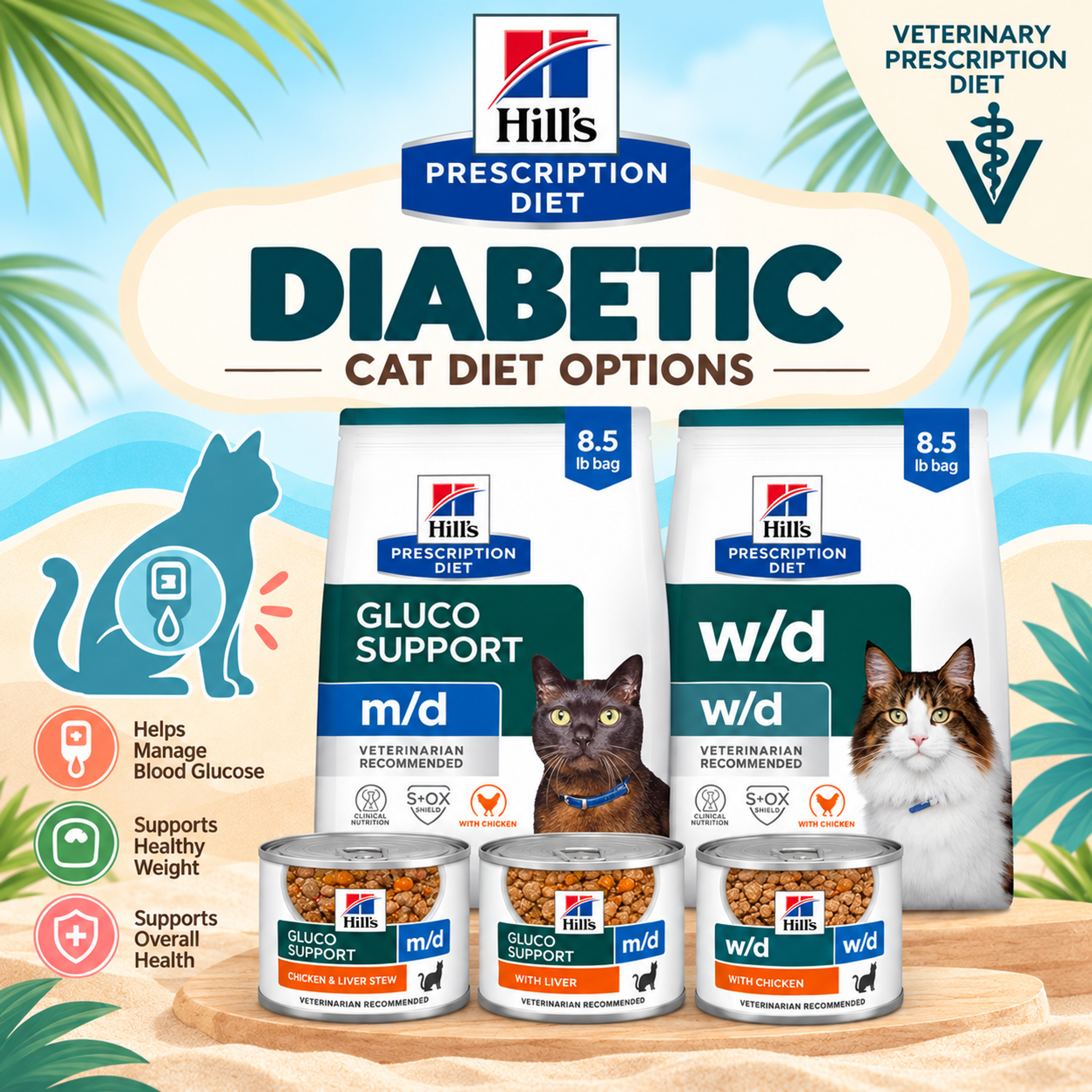 Hill’s Prescription Diet diabetic diet options for veterinary nutrition