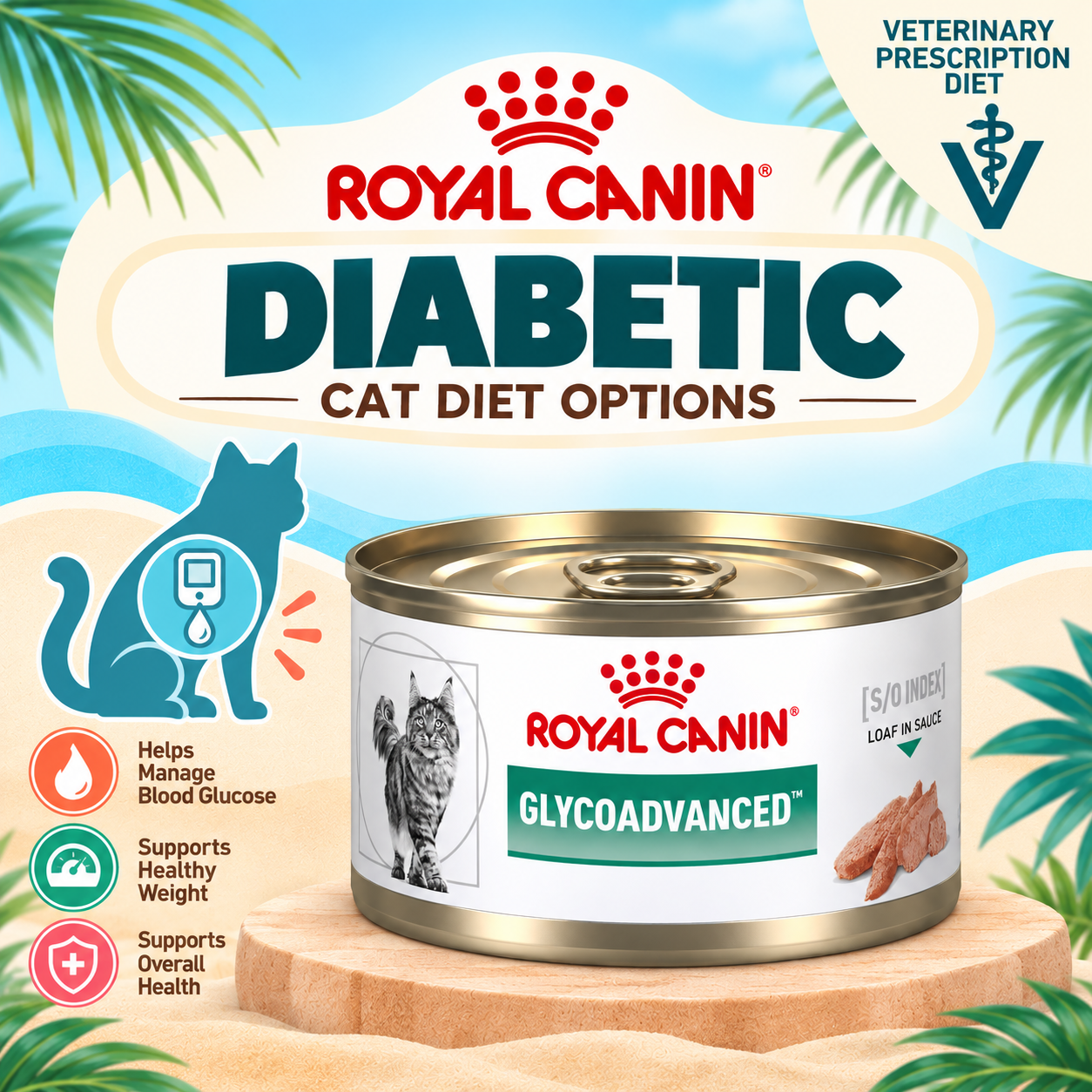 Royal Canin Veterinary Diet Glycoadvanced diabetic cat diet