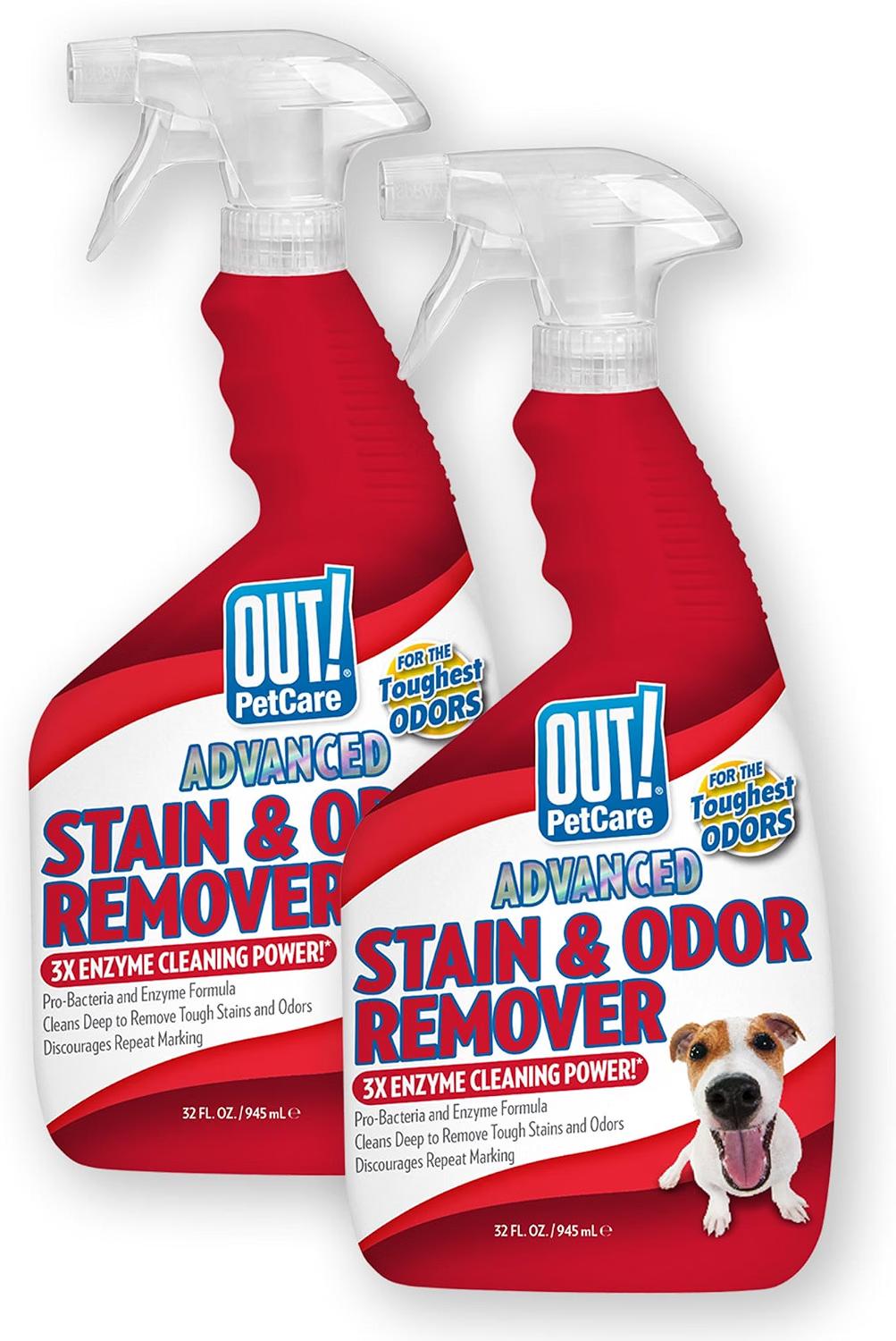 OUT! PetCare Advanced Pet Stain and Odor Remover for dogs and cats