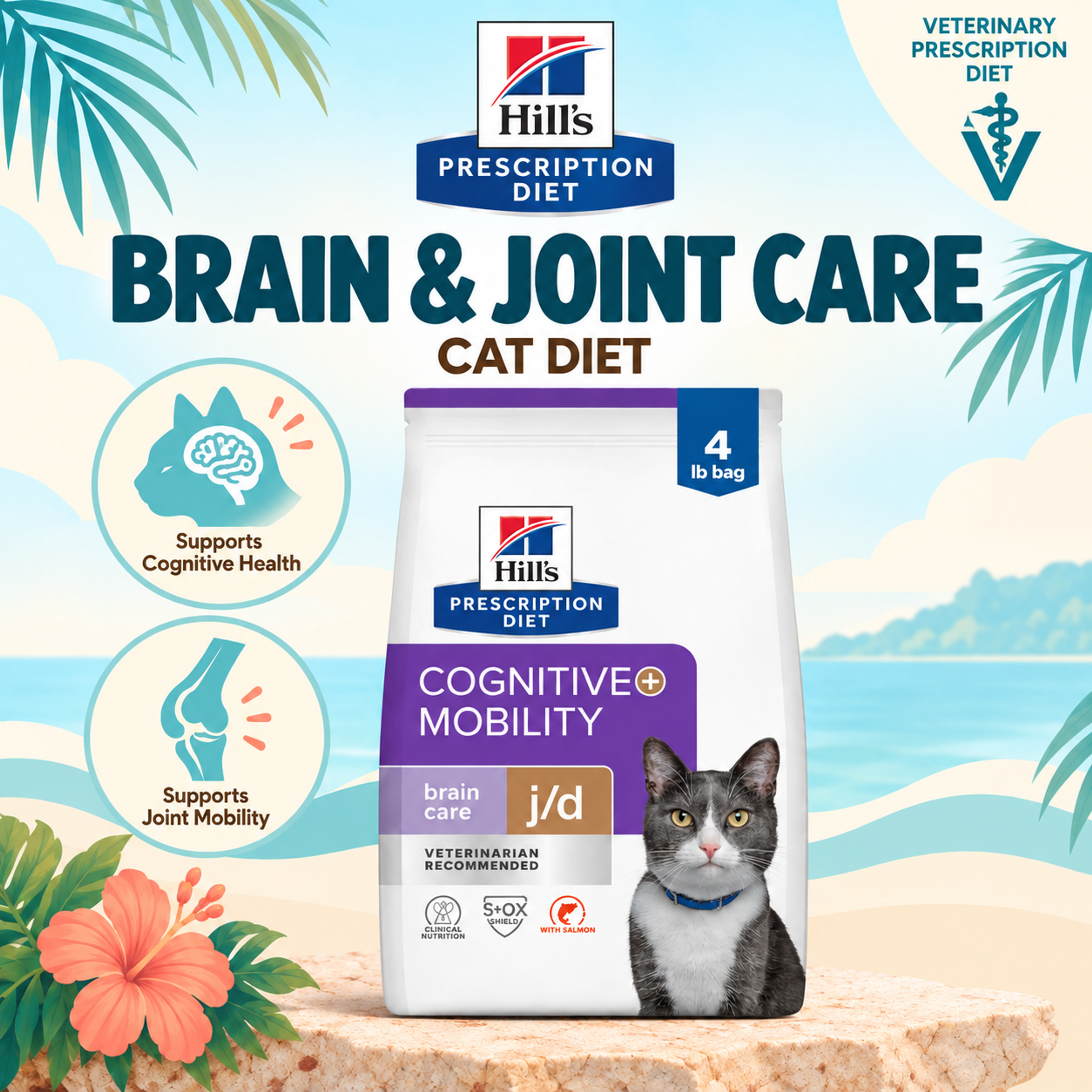 Hill’s Prescription Diet b/d Brain Care with Salmon for cats