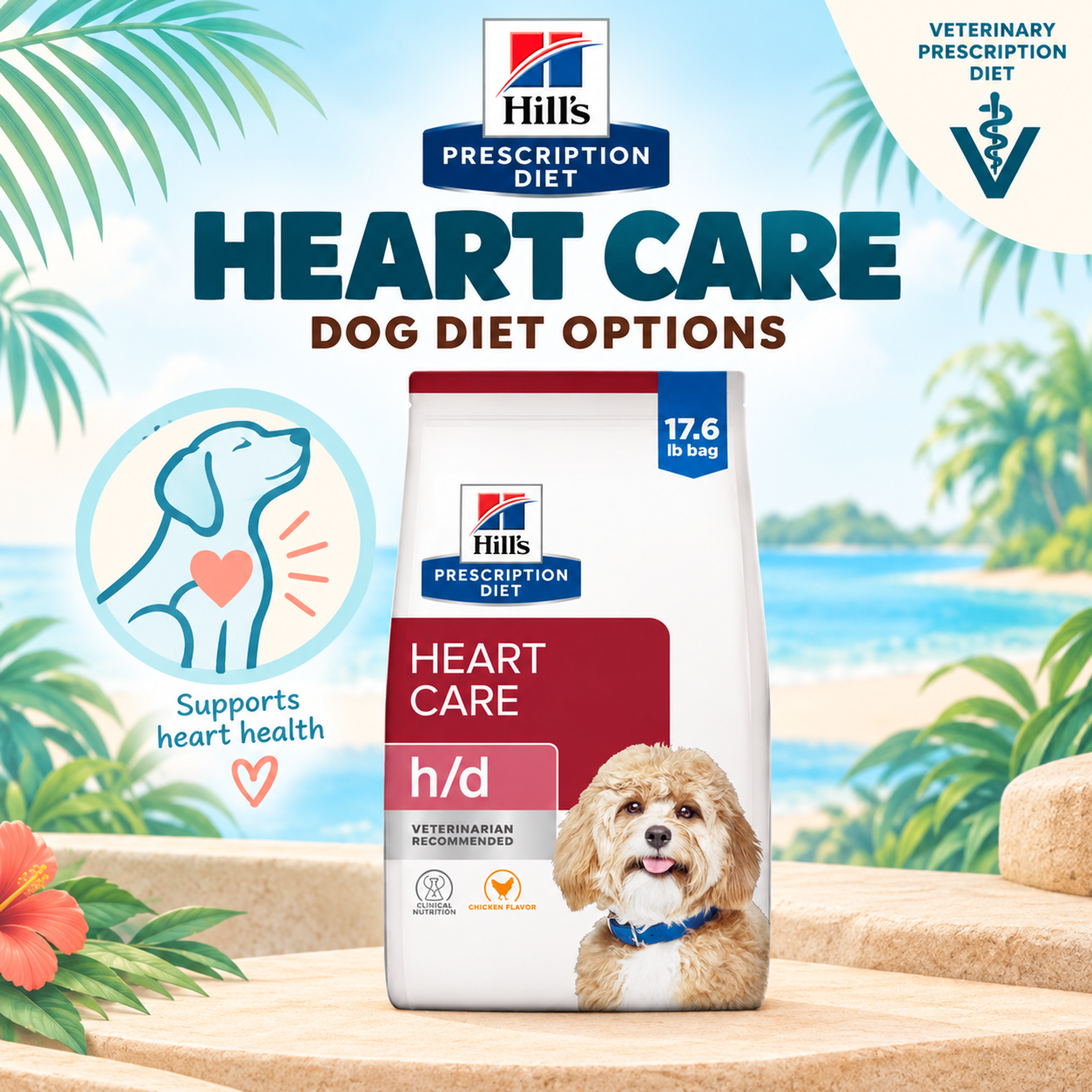 Hill's Prescription Diet h/d Heart Care veterinary diet for dogs