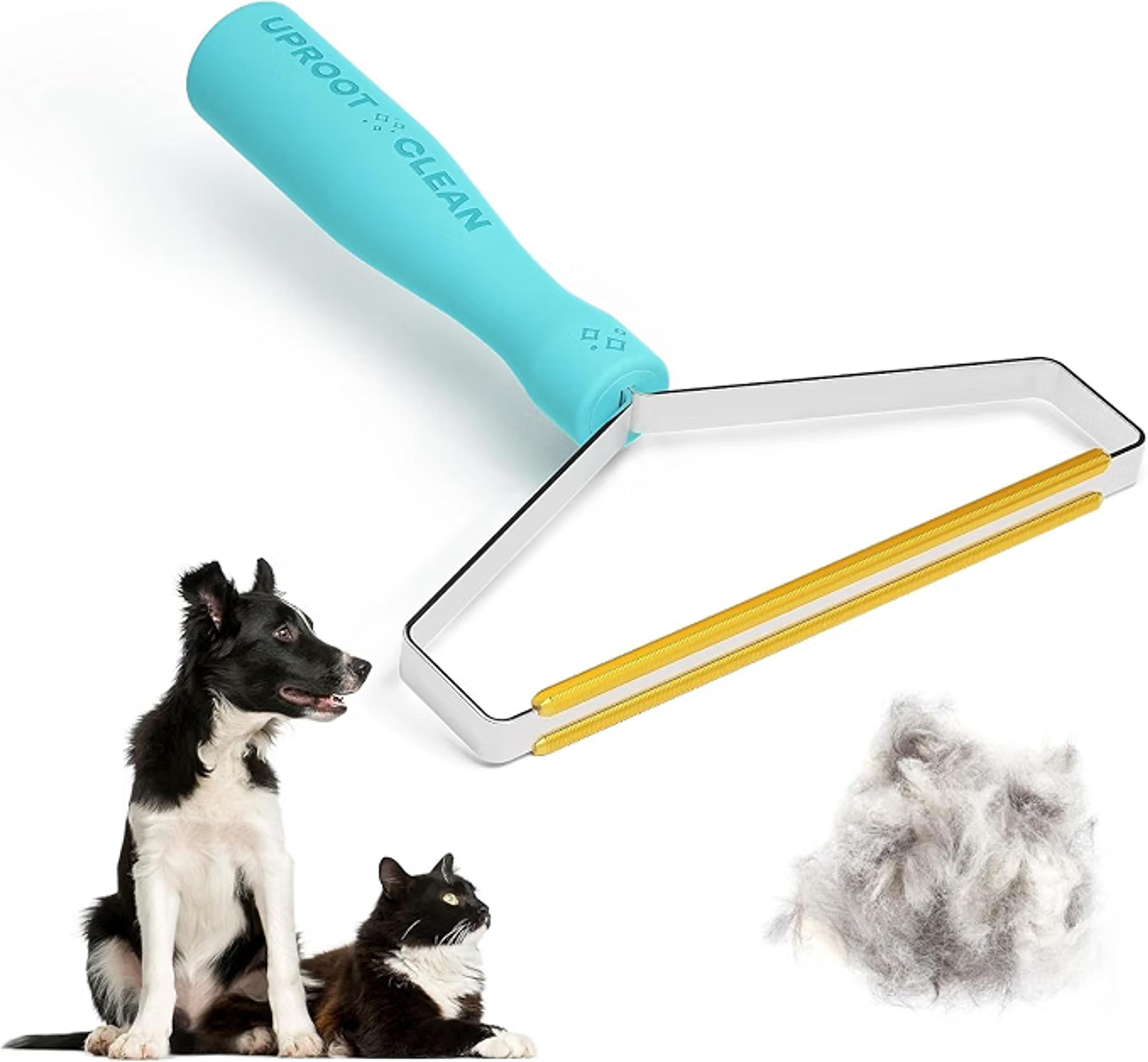 Uproot Clean Pro dog hair removal tool for carpets and furniture