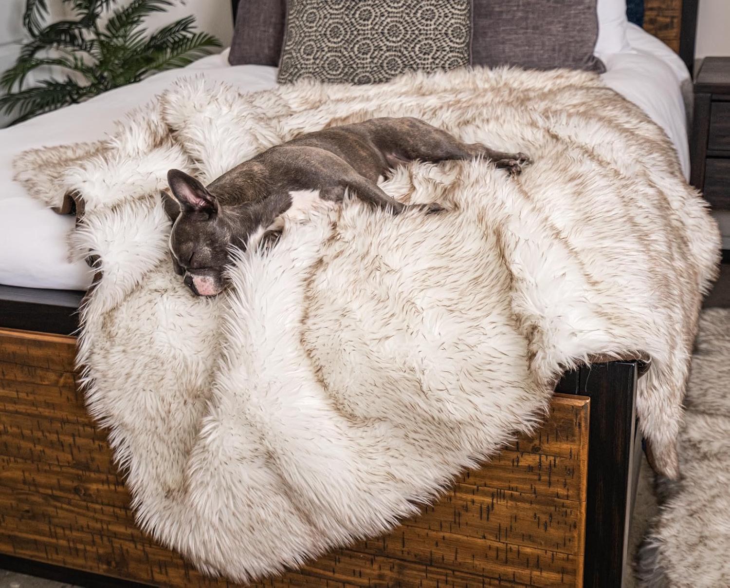 PupProtector waterproof faux-fur blanket for dogs and cats