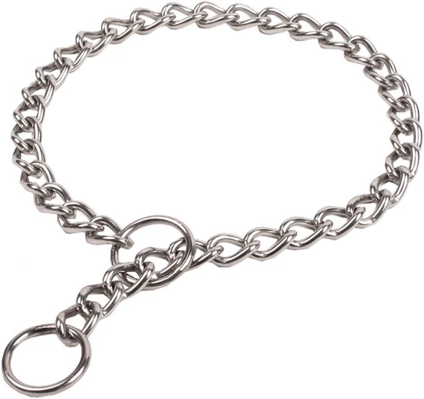 SGODA stainless steel chain training collar for dogs