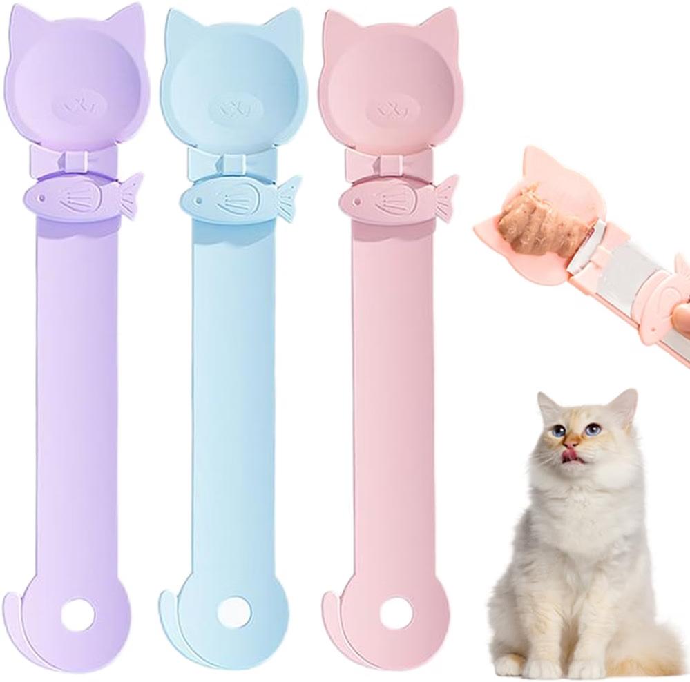 PETPAWLOVELY three-piece squeeze spoons for cat treats and wet food