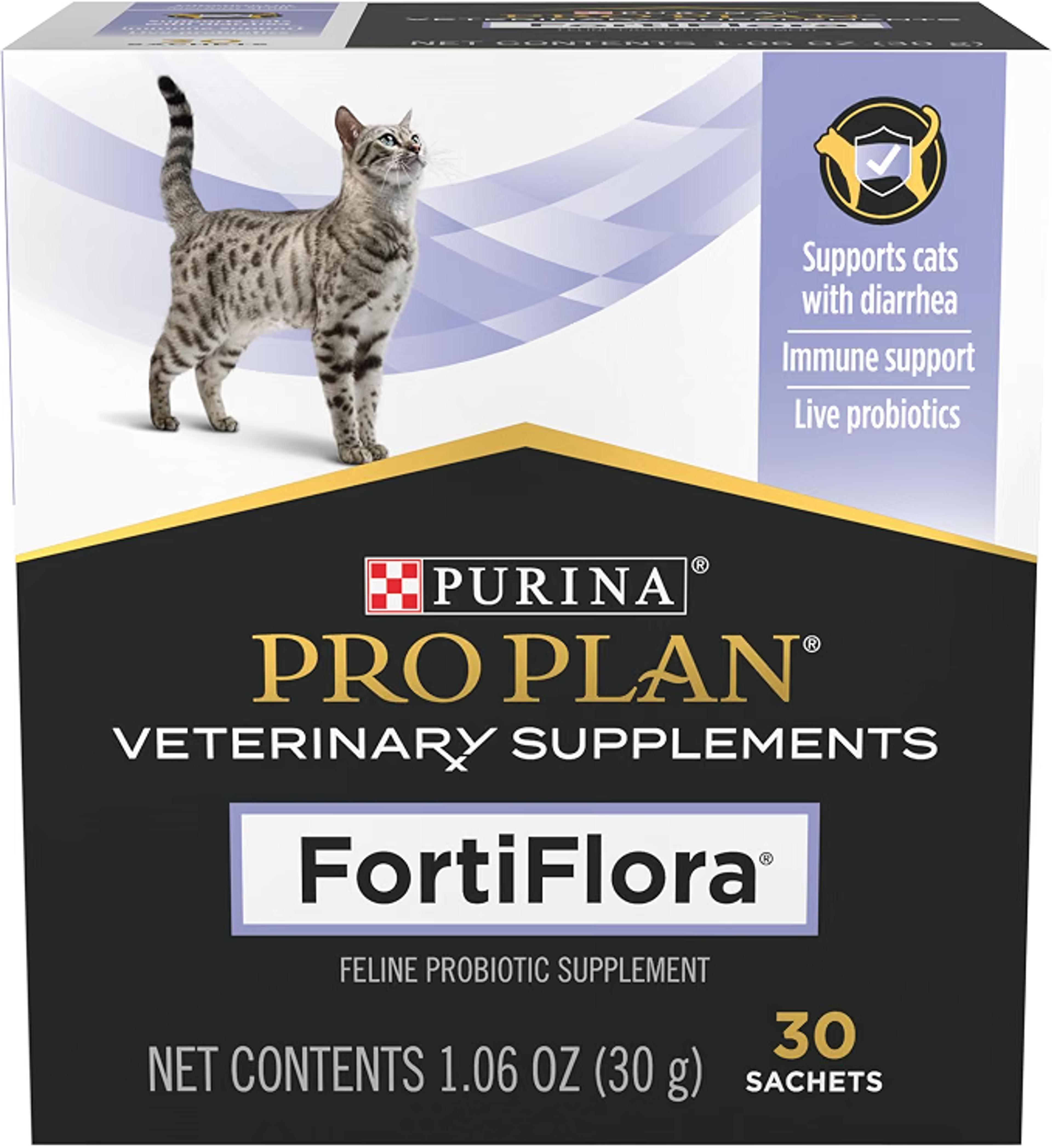 Purina Pro Plan FortiFlora probiotic supplement for cats