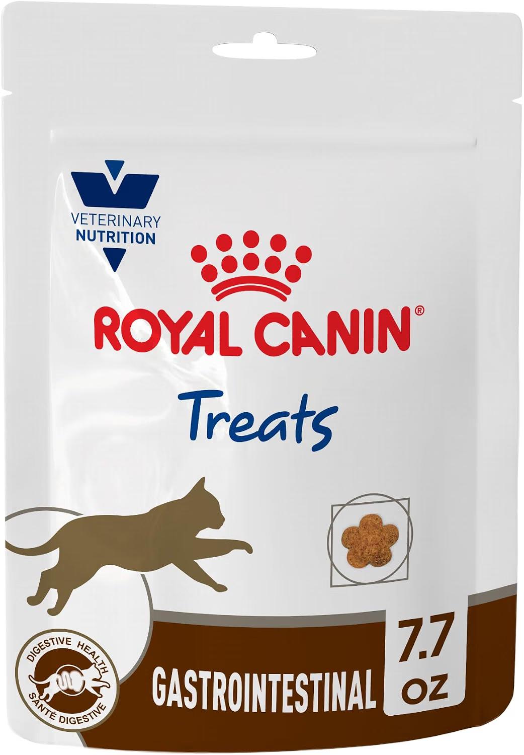 “Treats” de dieta veterinaria para gatos adultos formulados para apoyar la salud digestiva. Son “treats” secos diseñados para gatos que siguen una dieta gastrointestinal.