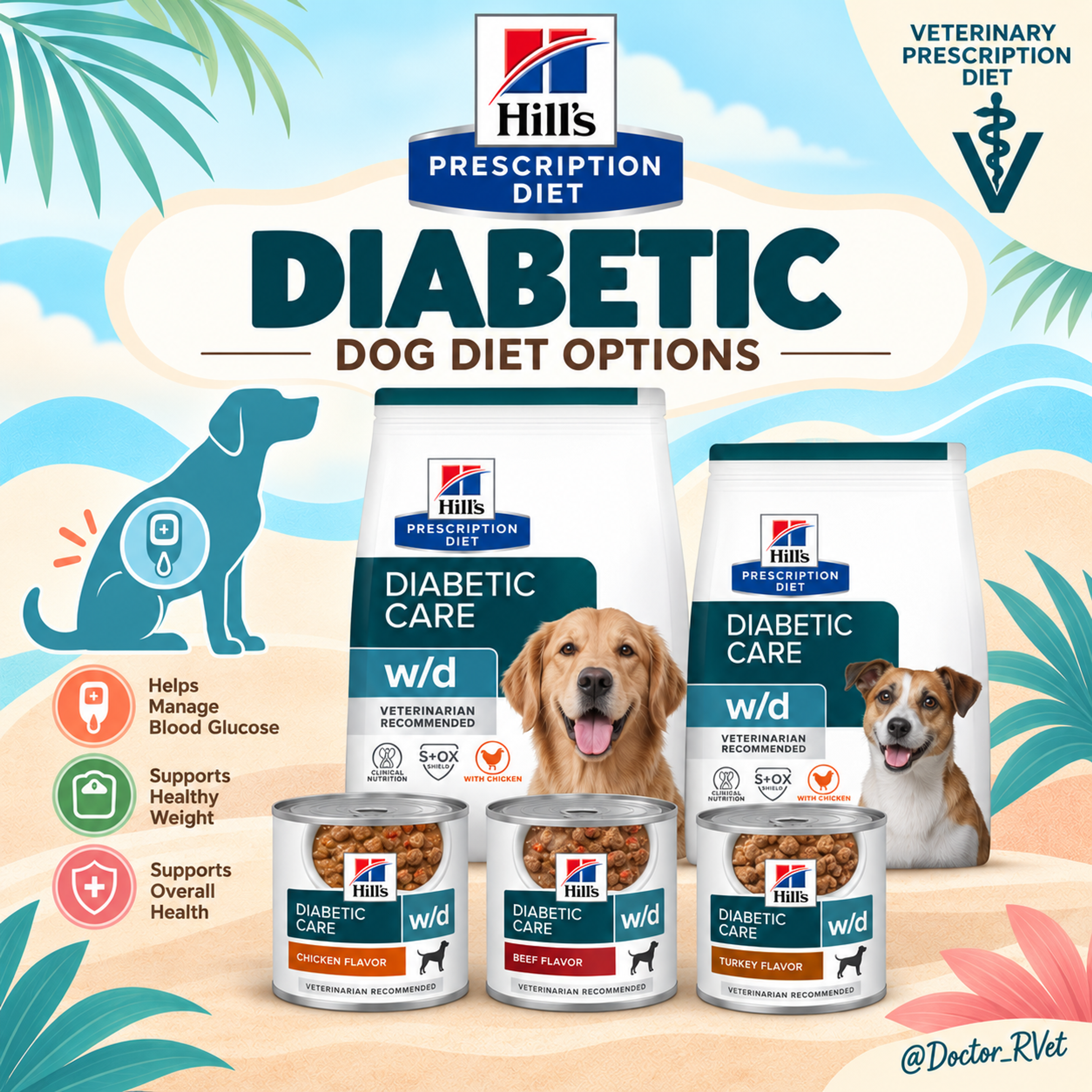 Hill’s Prescription Diet diabetic diet options for veterinary nutrition