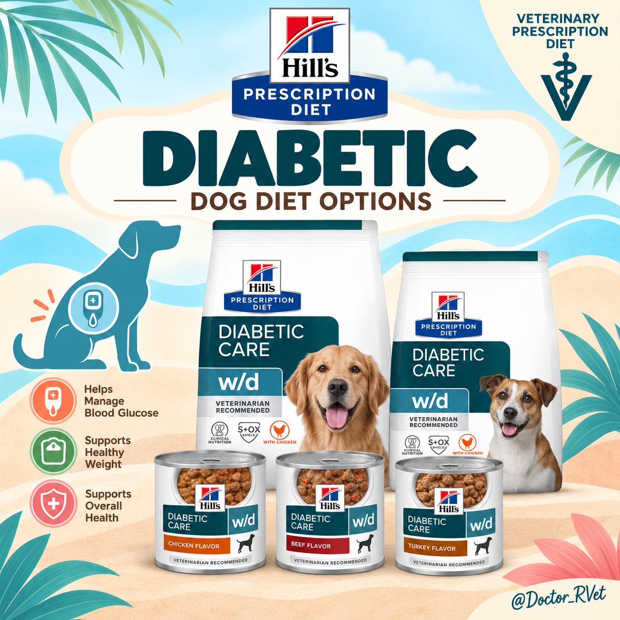 Hill’s Prescription Diet diabetic diet options for veterinary nutrition
