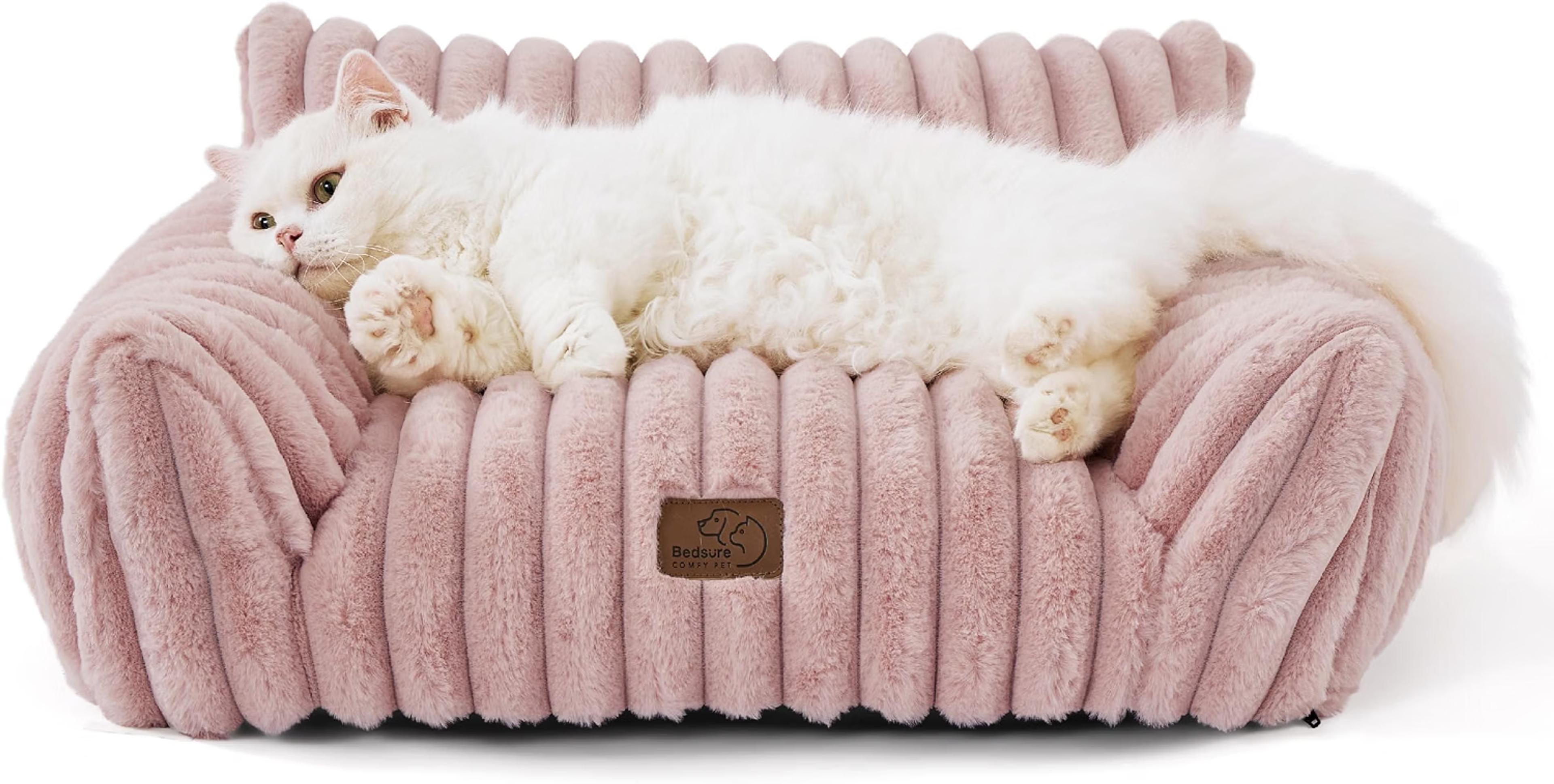 Bedsure ComfyFleece pet couch for cats and small dogs