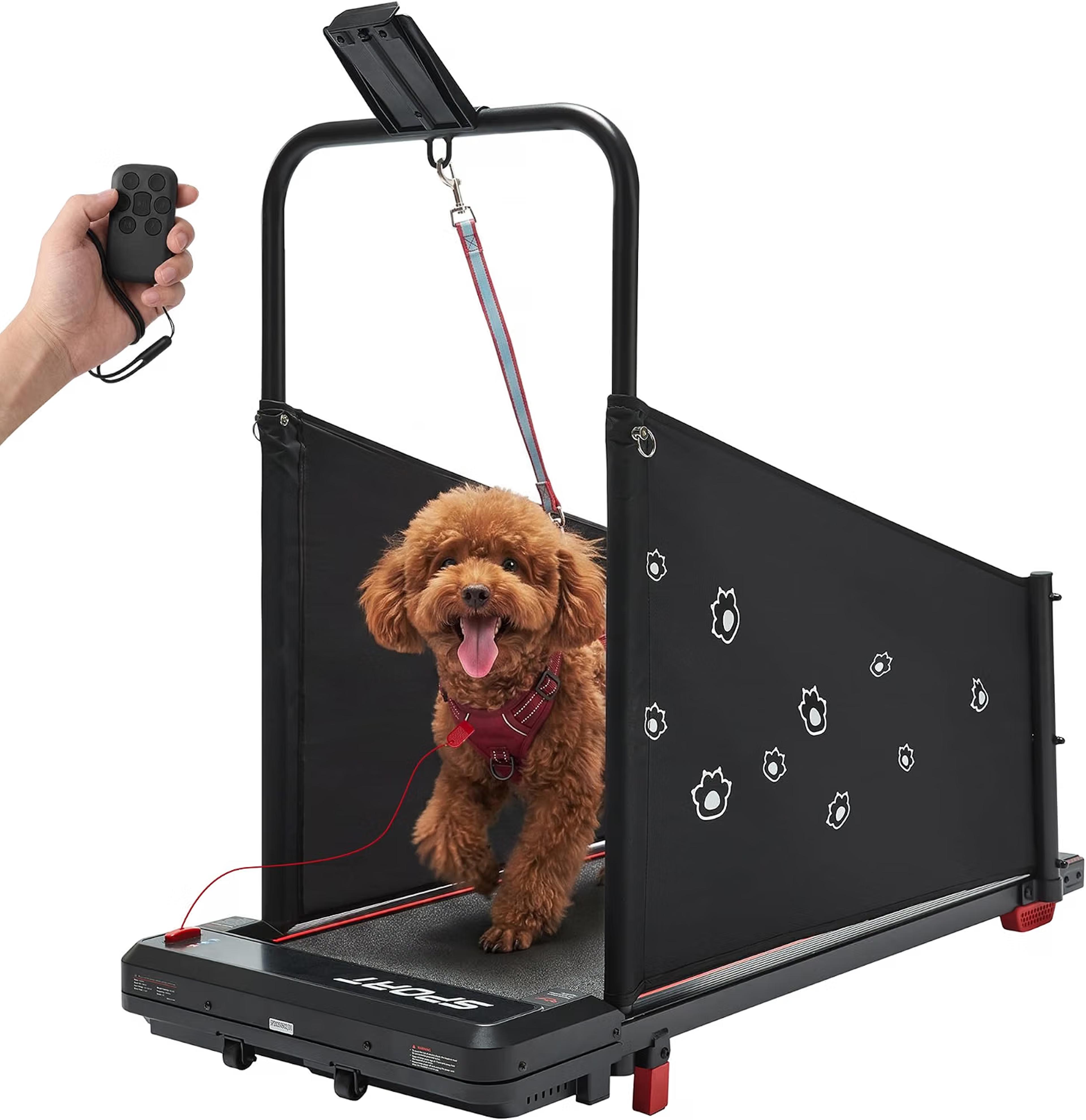 FITOUNOS 4-in-1 dog treadmill for small and medium dogs