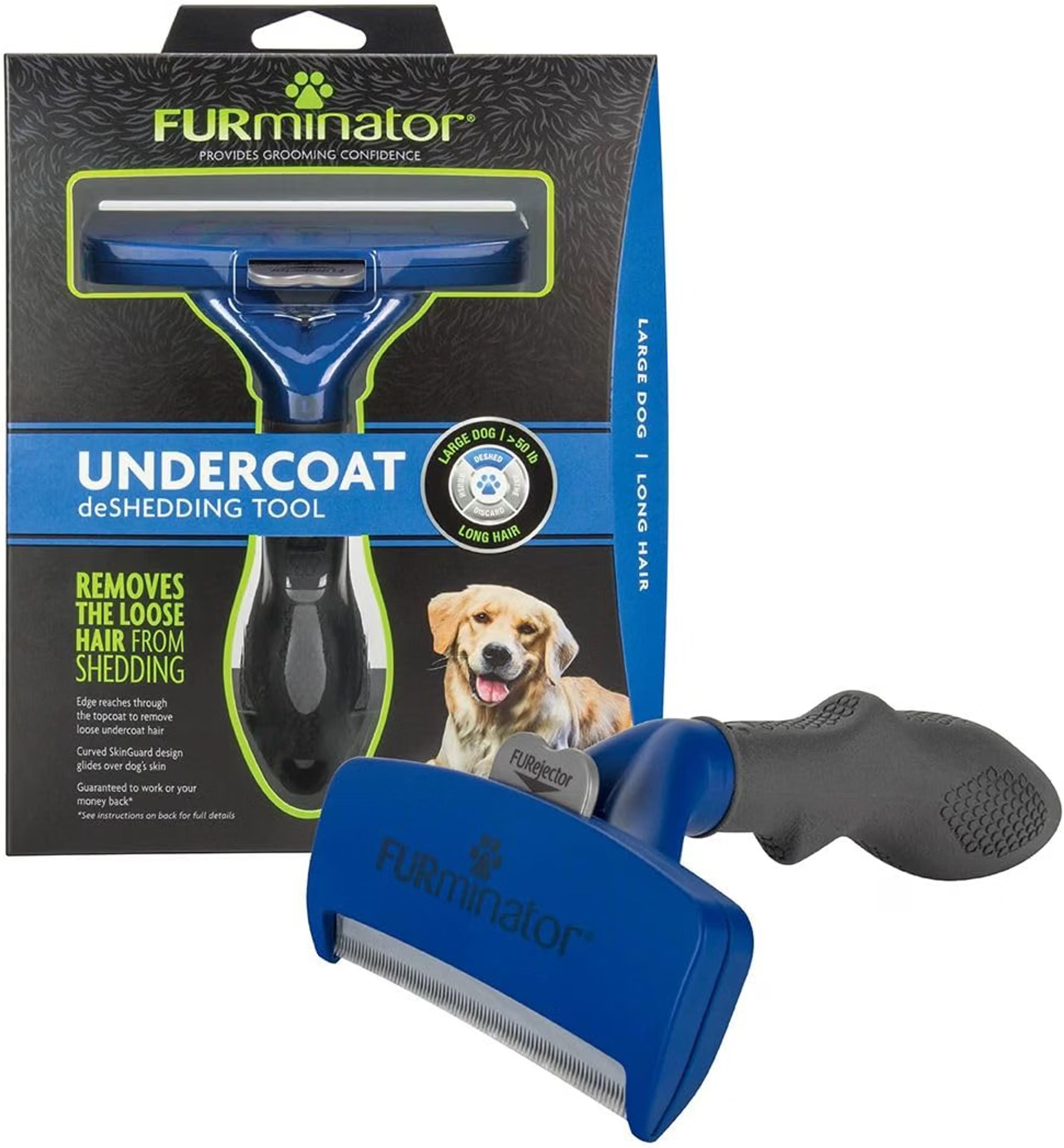 FURminator deShedding Tool for large dogs with long hair  