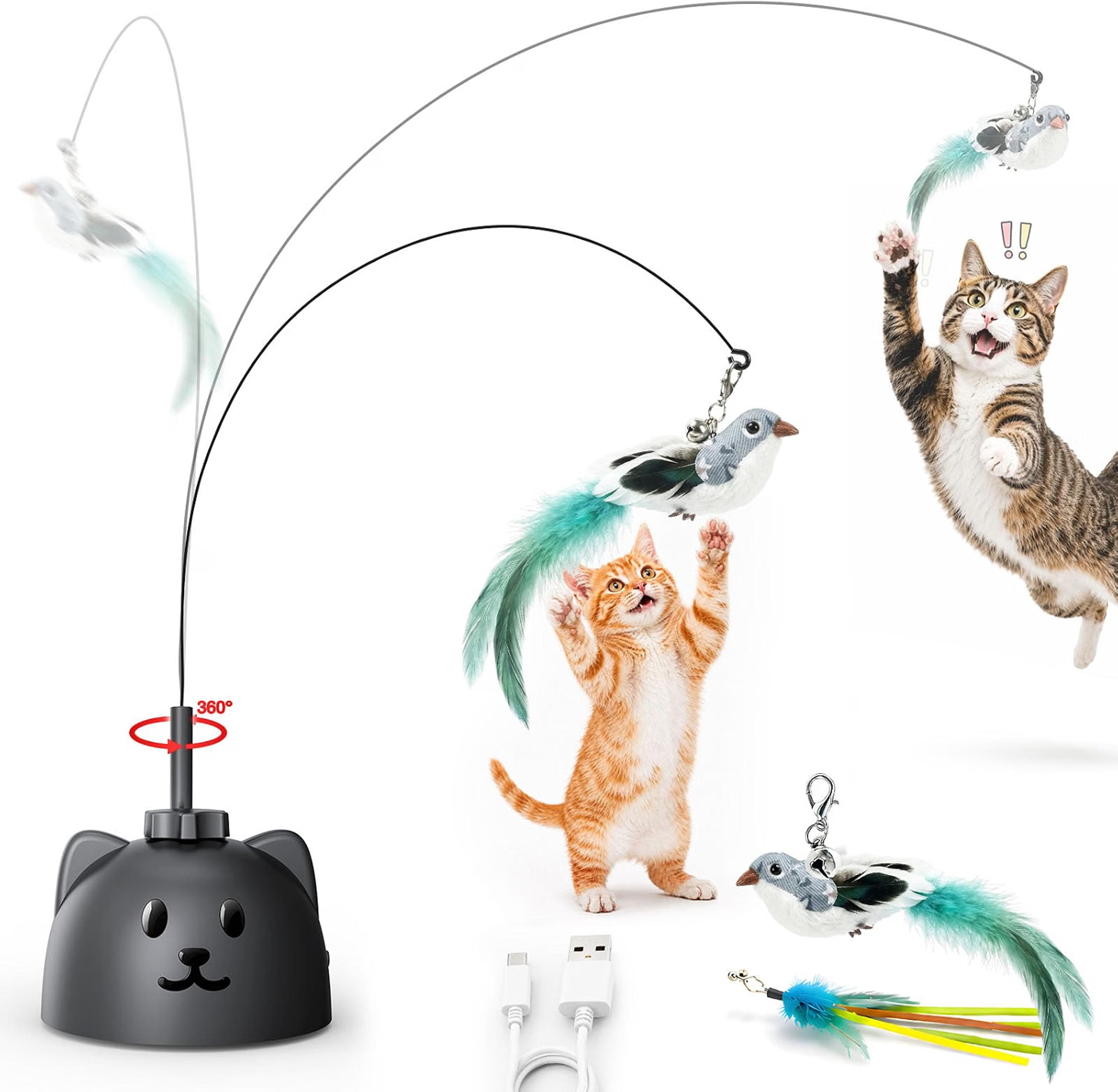 CATPICK automatic interactive flying bird toy for indoor cats