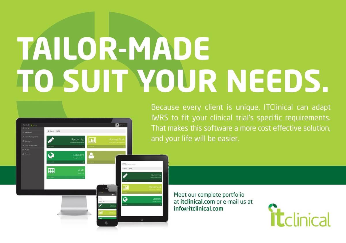 New IWRS advertisement in Clinical Trials 2013 Yearbook