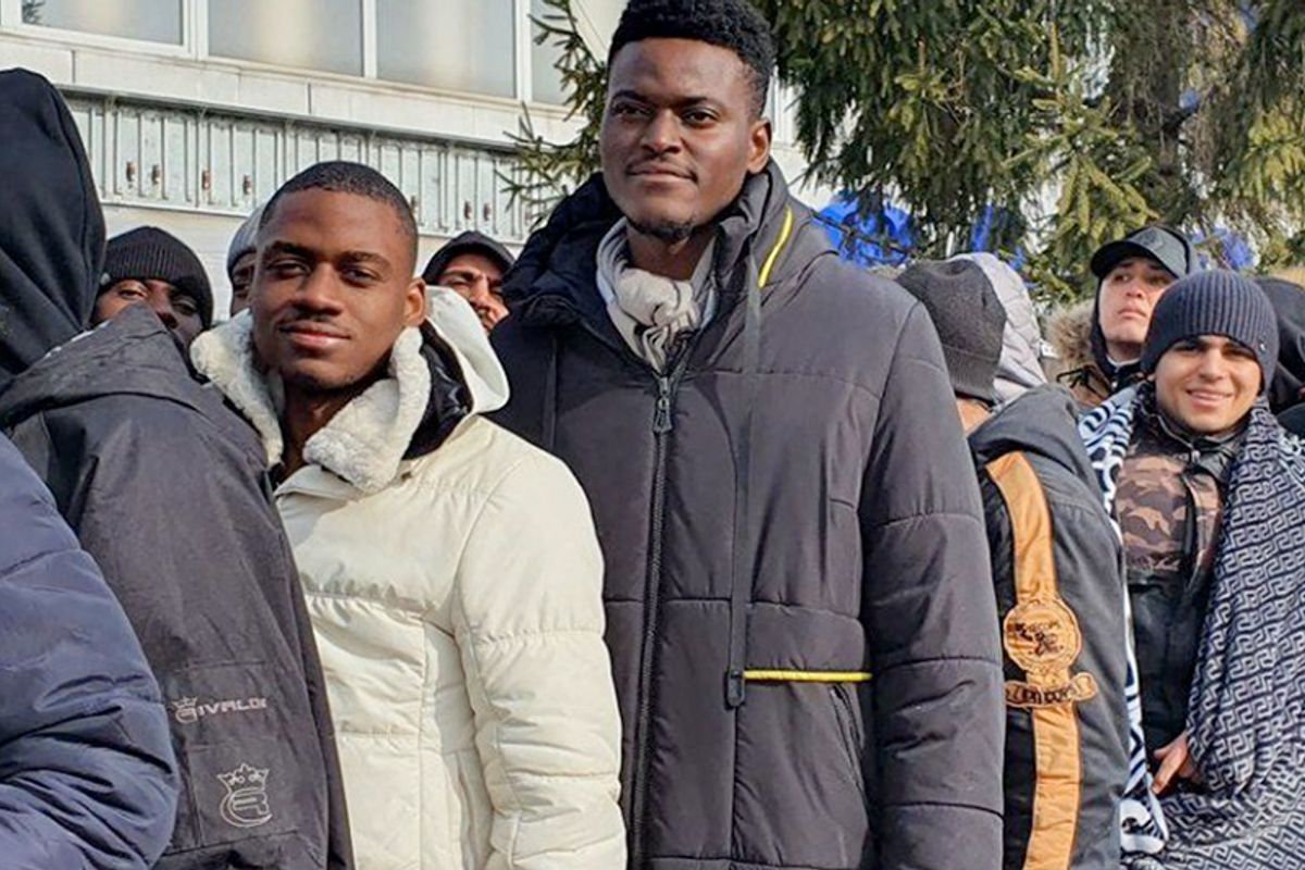 People standing in a line