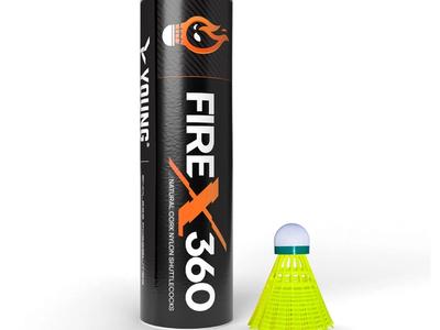 Young Fire X 360 Natural Cork Nylon Shuttlecock