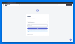 Sign in to the app with your credentials