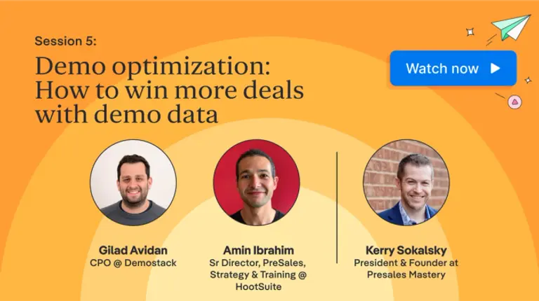 Win more deals with demo data