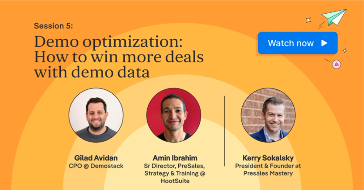 Win more deals with demo data