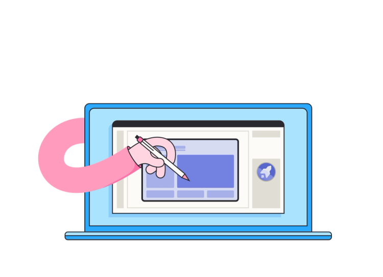 Illustration of wand presenting a demo