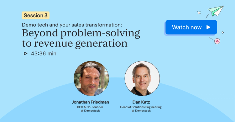 Event image for session three with event title and speaker names 