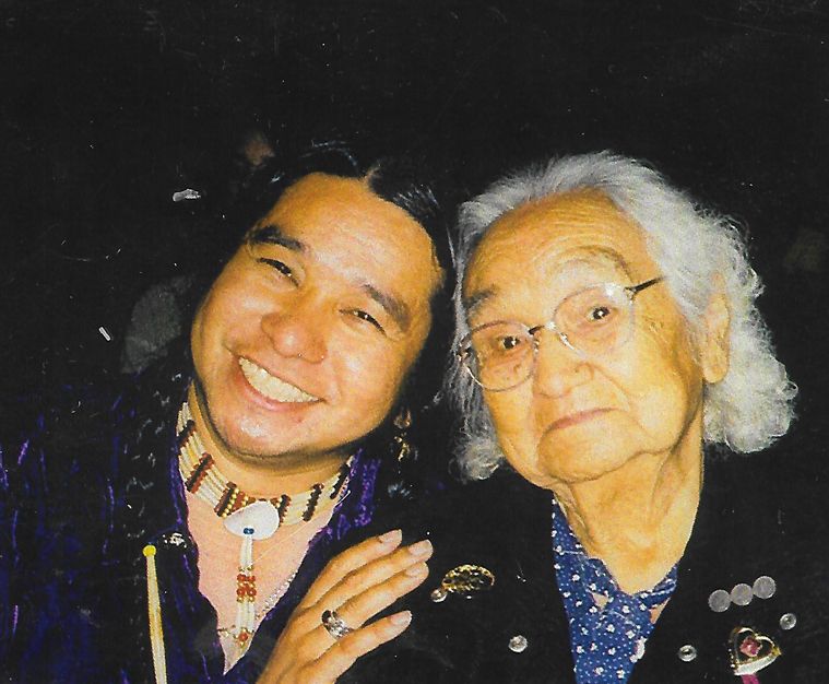 Grandma Ivy with Johnny Moses