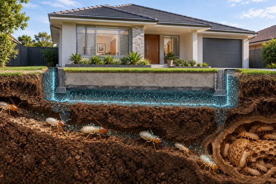 termite chemical barrier treatment
