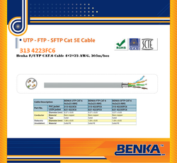 Cáp Mạng Benka ( 313 4223FC6 ) Benka F/UTP CAT.6 Cable 4×2×23AWG Chống Nhiễu