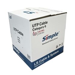 Cáp mạng LS Vina Cat6 UTP UTP-G-C6G-E1VN-M 0.5X4P/BL