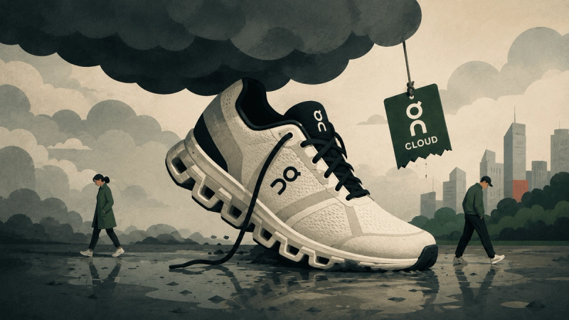 On Cloud Show Stock Down