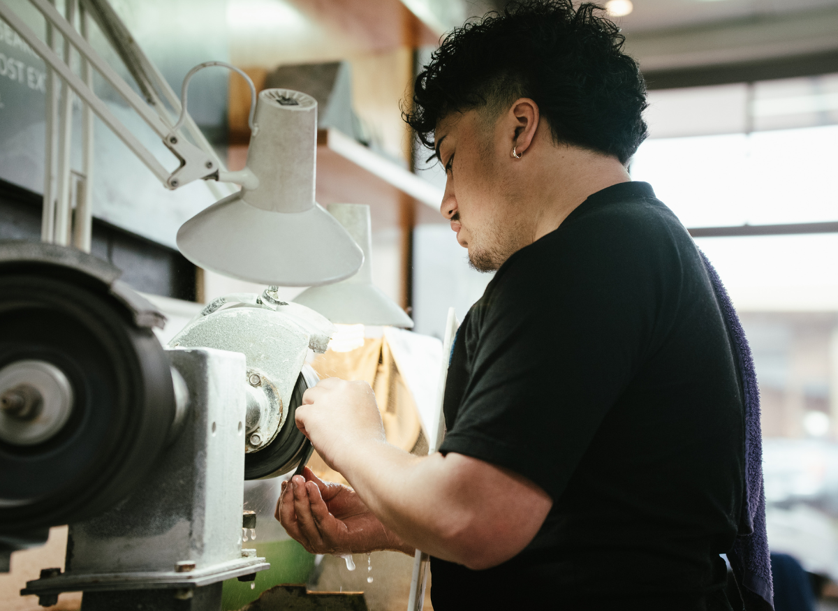 Daniel Malcolm in the Rotorua workshop