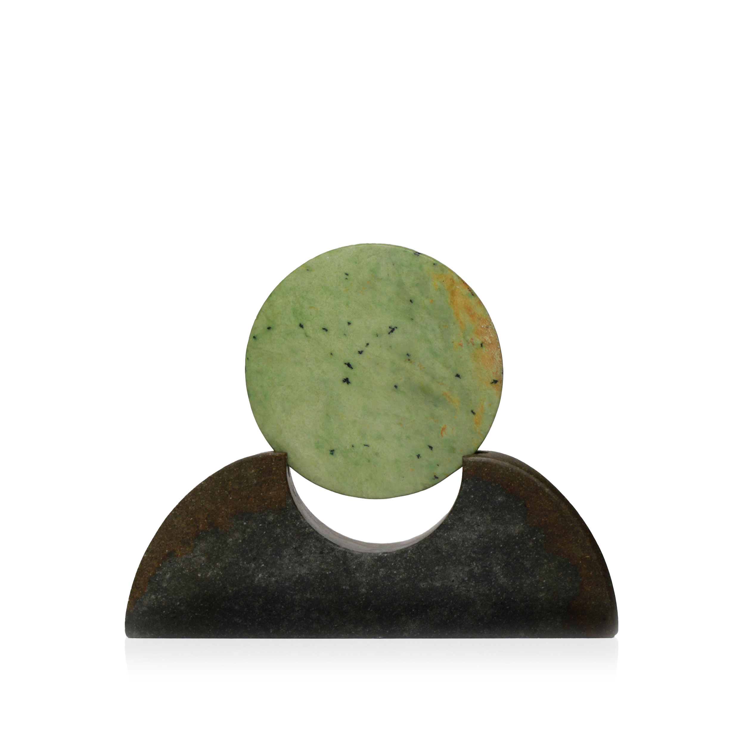 New Zealand Greenstone Disc Sculpture (DSSCDISC998P-2)