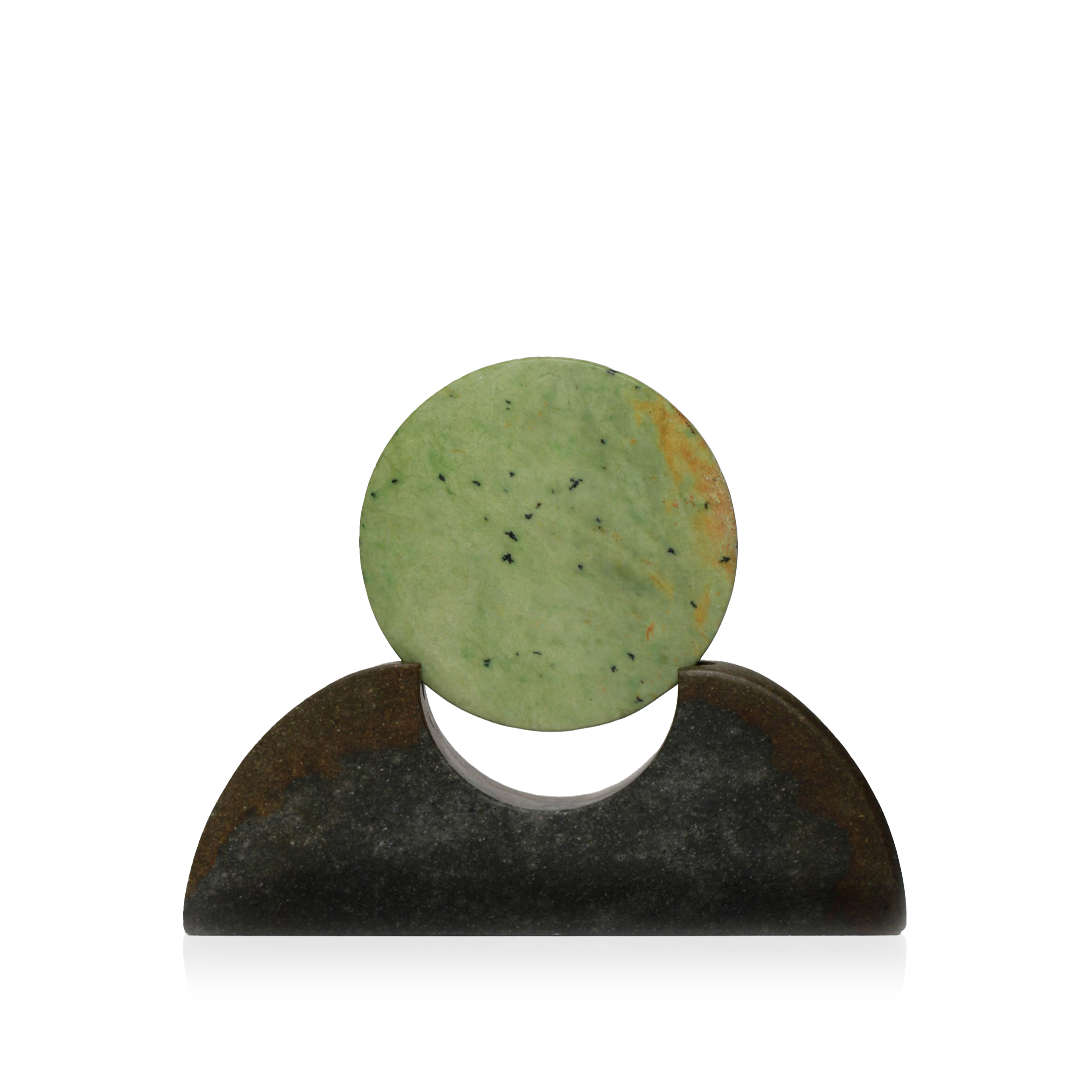 New Zealand Greenstone Disc Sculpture (DSSCDISC998P-2)